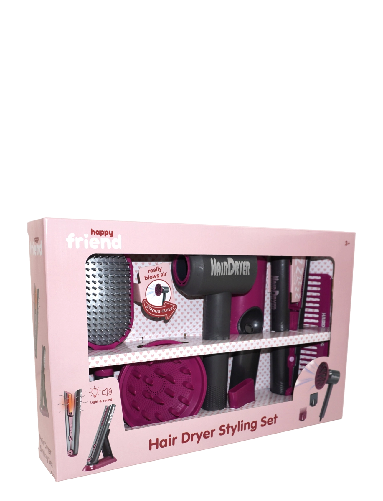 Happy Friend - HAPPY FRIEND Hair Dryer Styling set - gervi förðunarvörur & fylgihlutir - multicolor - 5