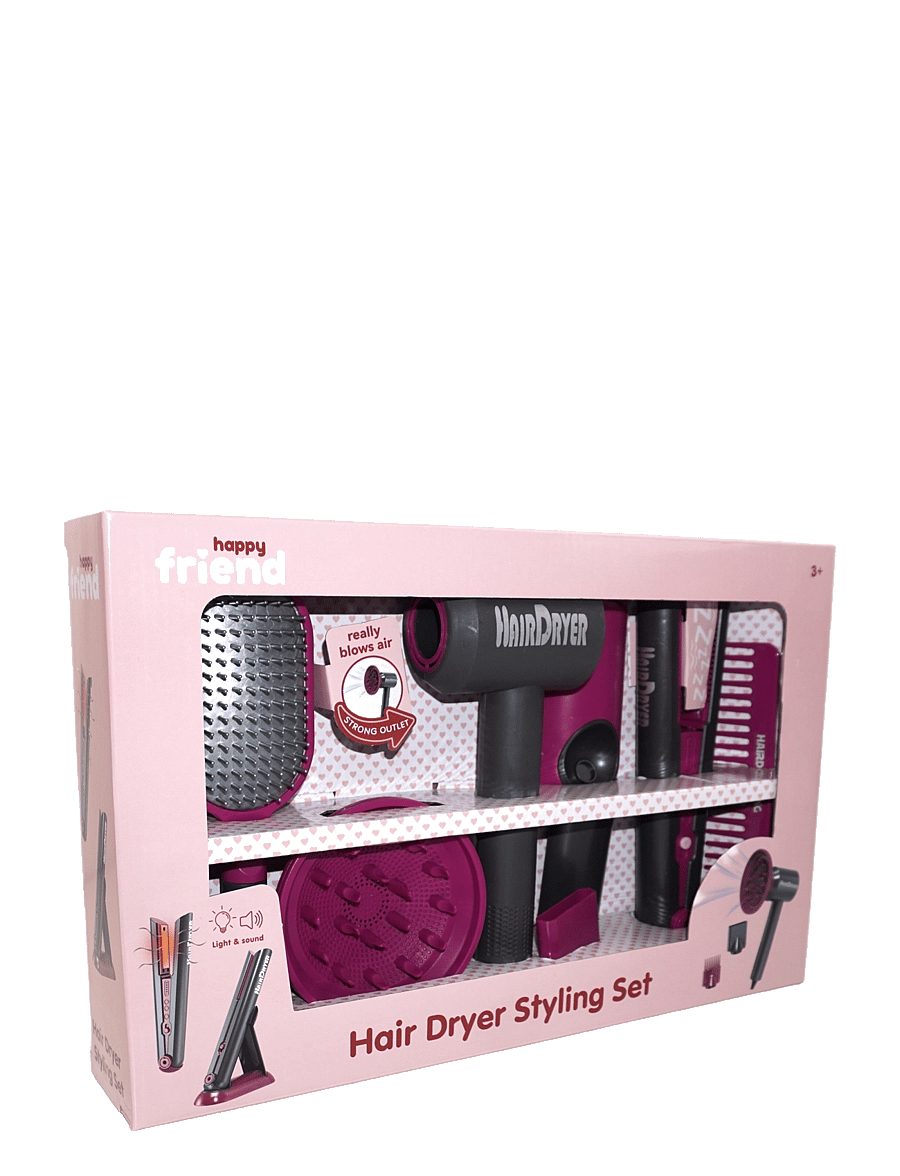Happy Friend - HAPPY FRIEND Hair Dryer Styling set - gervi förðunarvörur & fylgihlutir - multicolor - 5