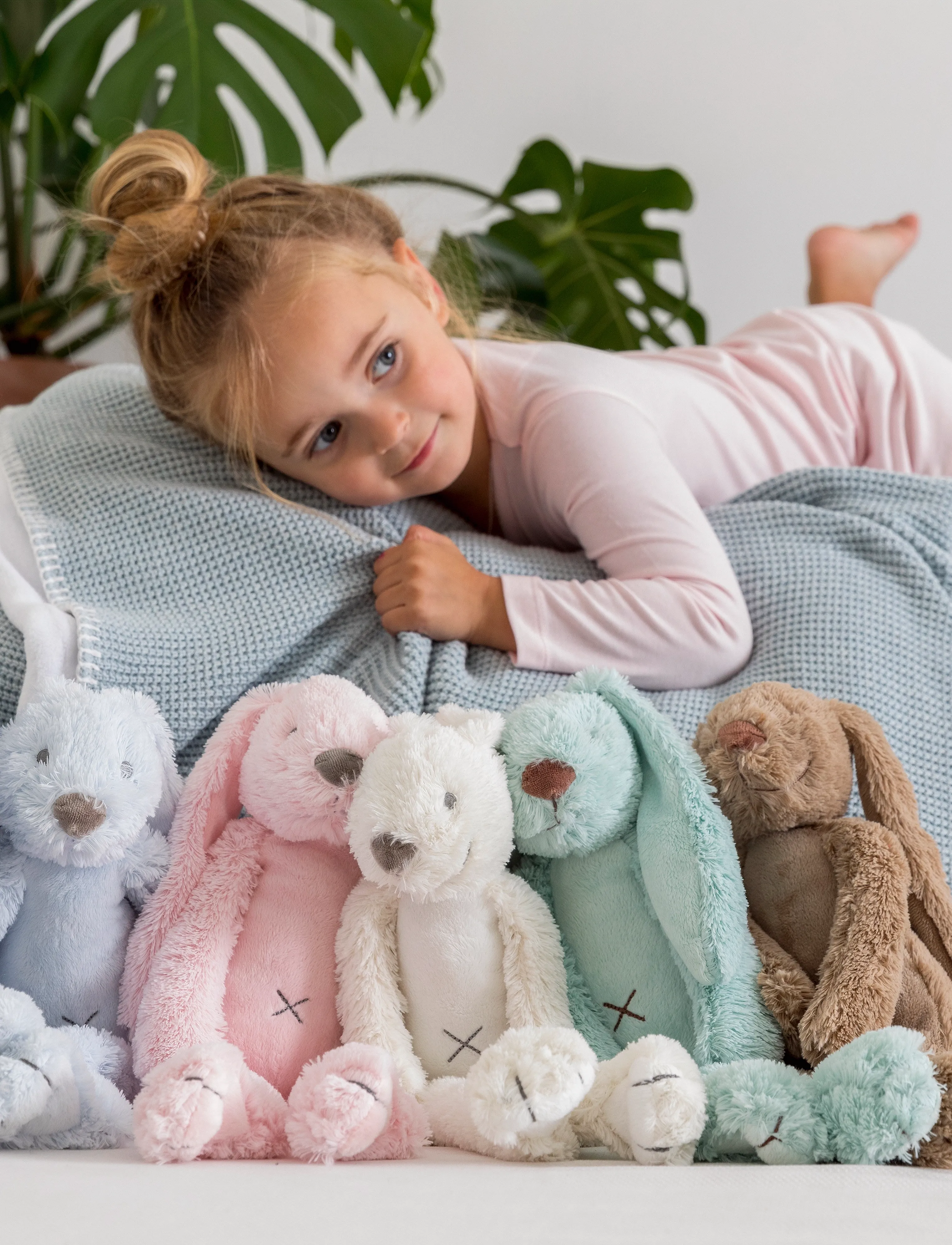 Happy Horse - Rabbit Richie, 58 cm, Soft Spielzeug, Blau Stuffed Animals, Kinder