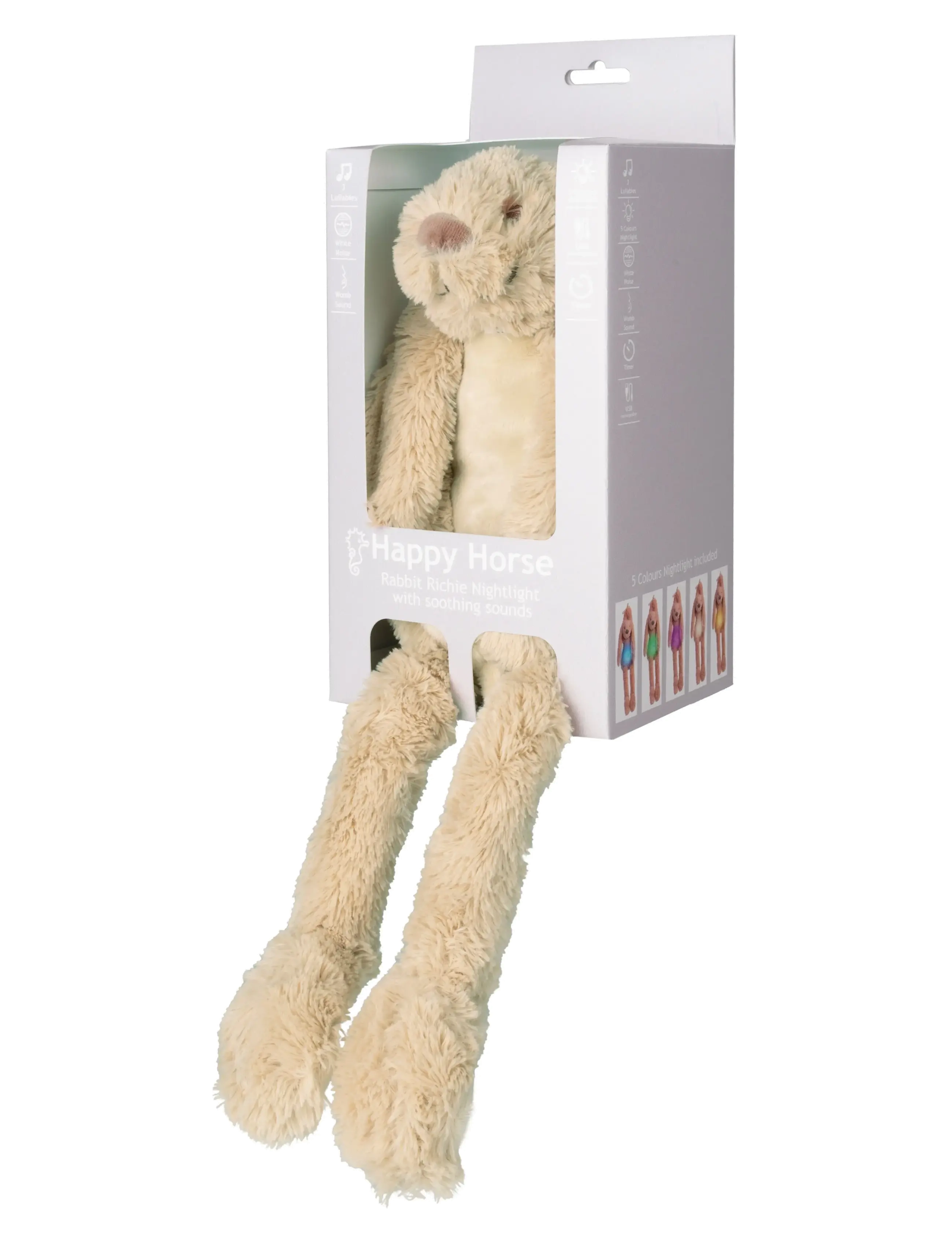 Happy Horse - Happy Horse - Rabbit Richie Nightlight with soothing sounds - night lamps - beige - 2