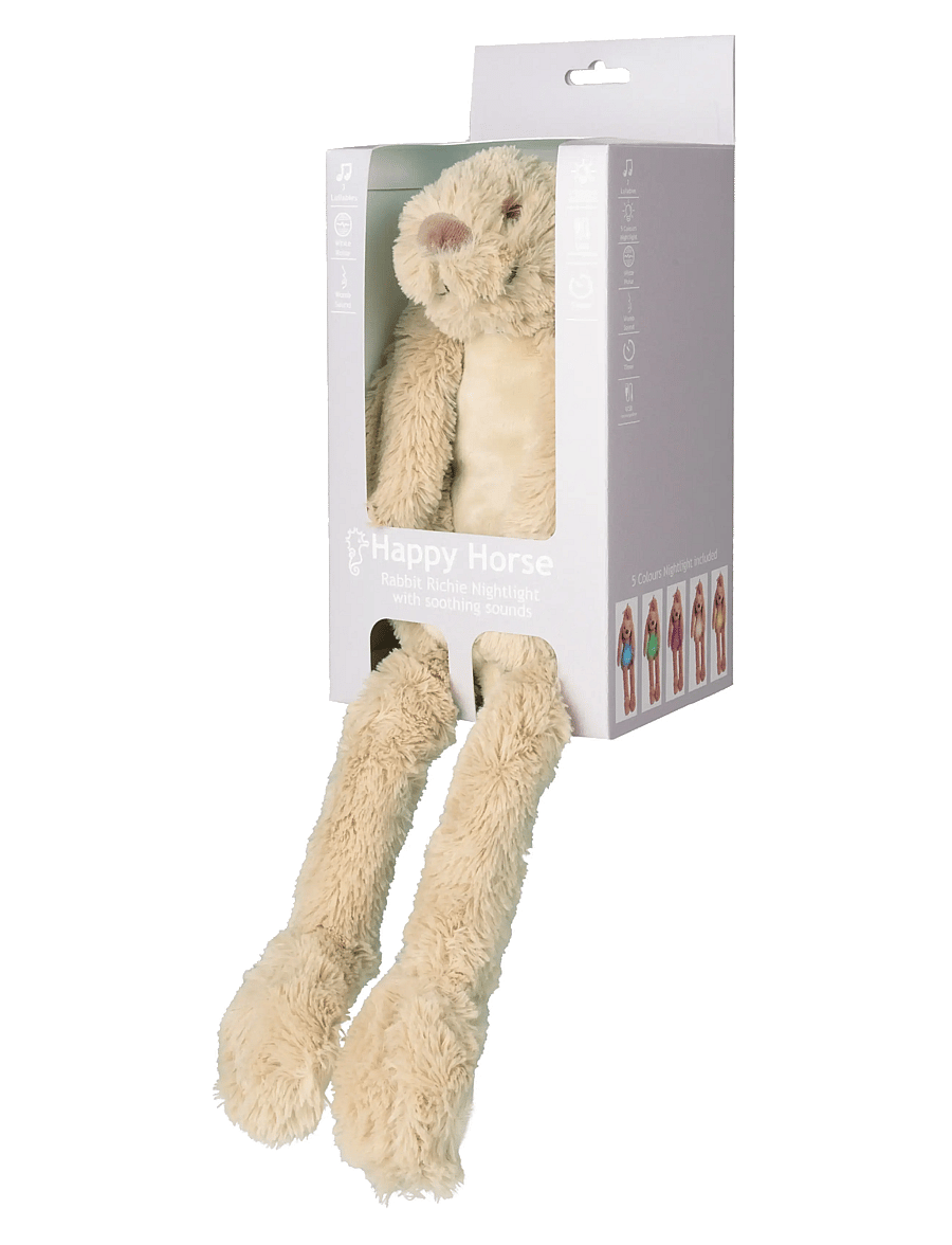 Happy Horse - Happy Horse - Rabbit Richie Nightlight with soothing sounds - nachtlampen - beige - 2