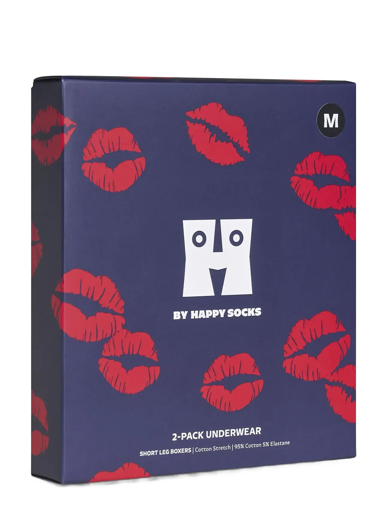 Happy Socks 2-Pack Love Short Boxers Gift Set - Navy - S