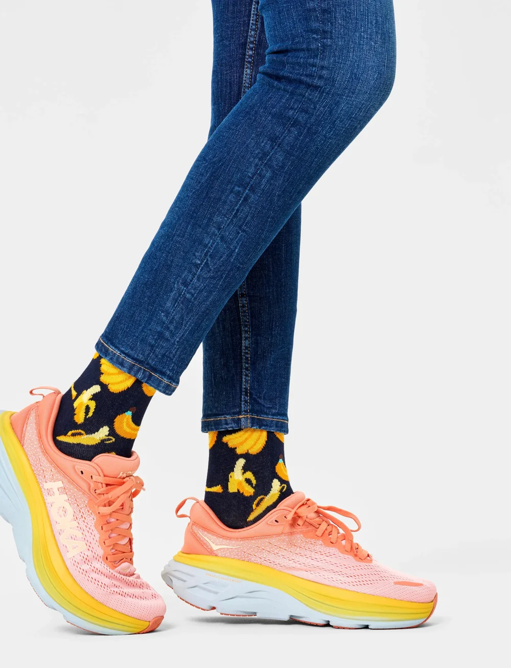 Happy Socks - Banana Sock - sokker - navy - 2