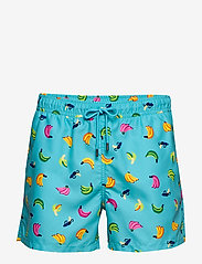 Happy Socks - Banana Swim Shorts - badeshorts - turquoise - 0