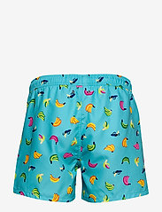 Happy Socks - Banana Swim Shorts - badeshorts - turquoise - 1