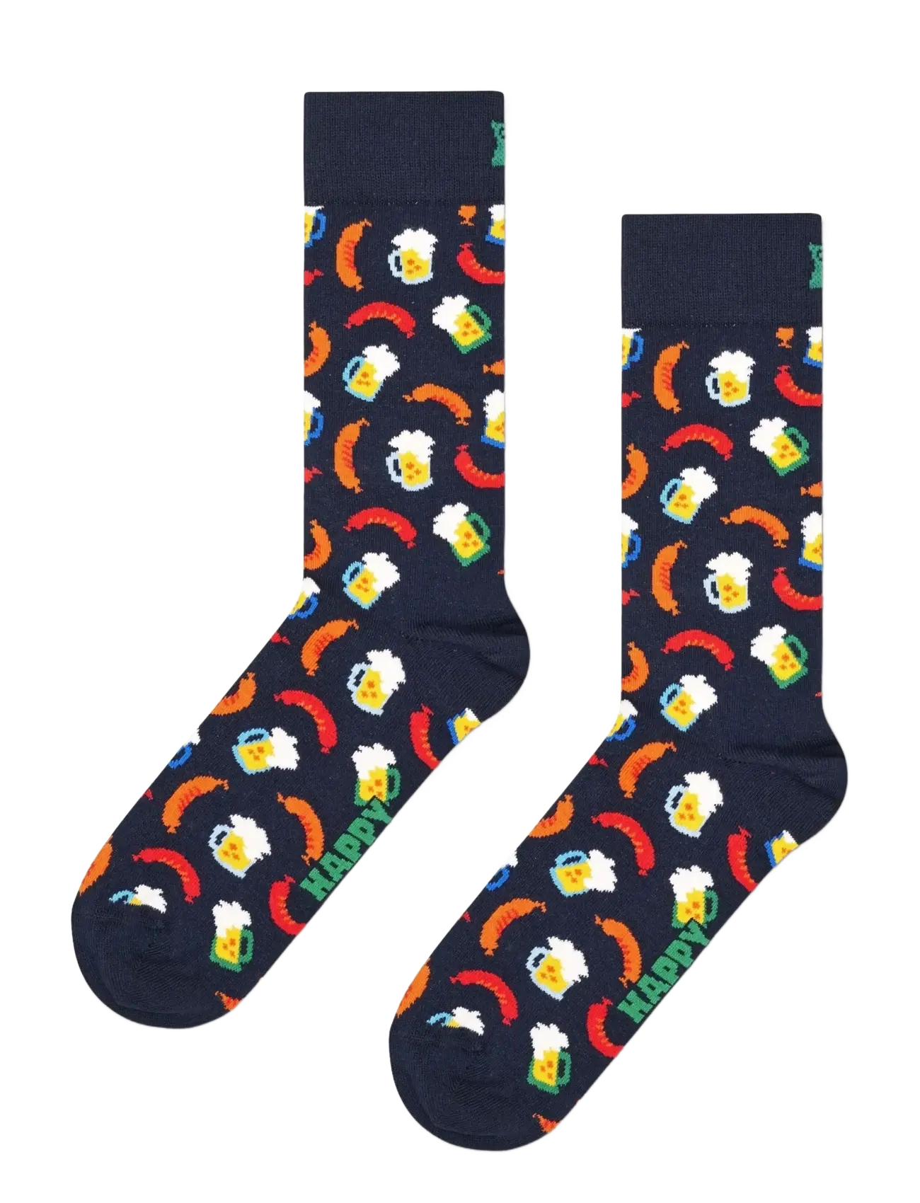 Beer And Sausage Sock - NAVY