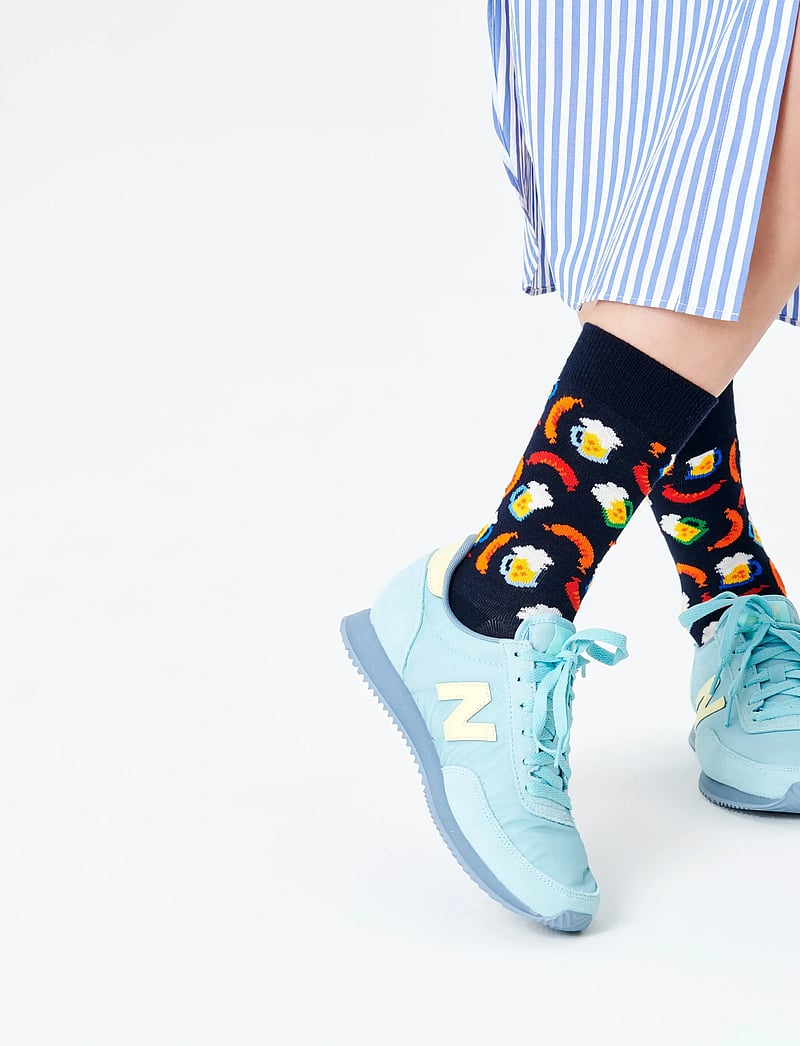 Happy Socks - Beer And Sausage Sock - klassikalised sokid - navy - 2