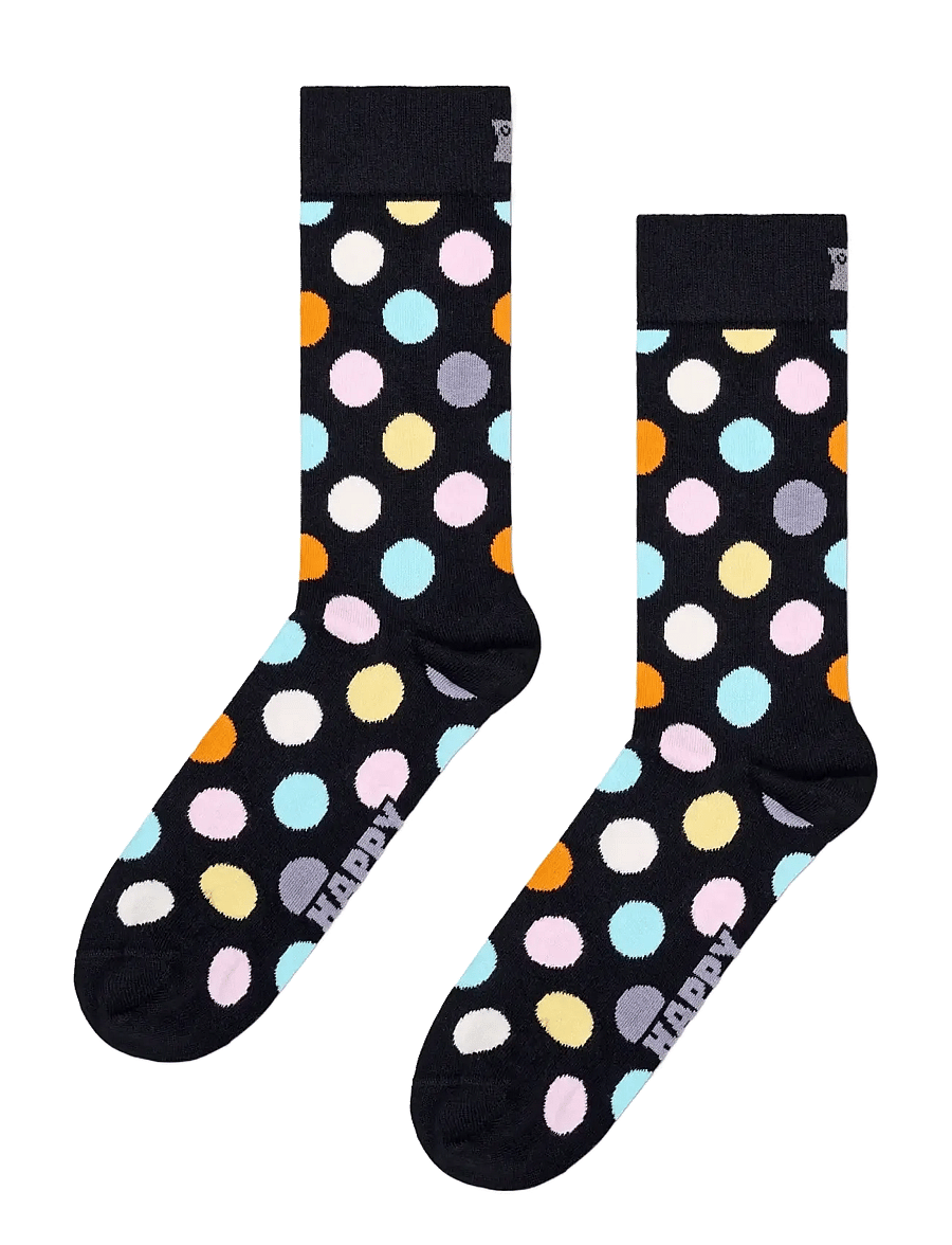 Happy Socks - Big Dot Sock - chaussettes crew - black - 1