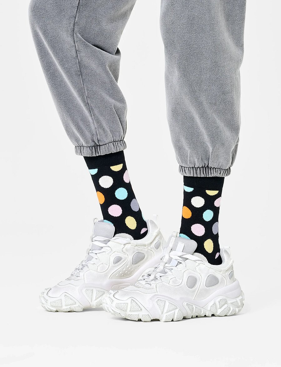 Happy Socks - Big Dot Sock - chaussettes crew - black - 0