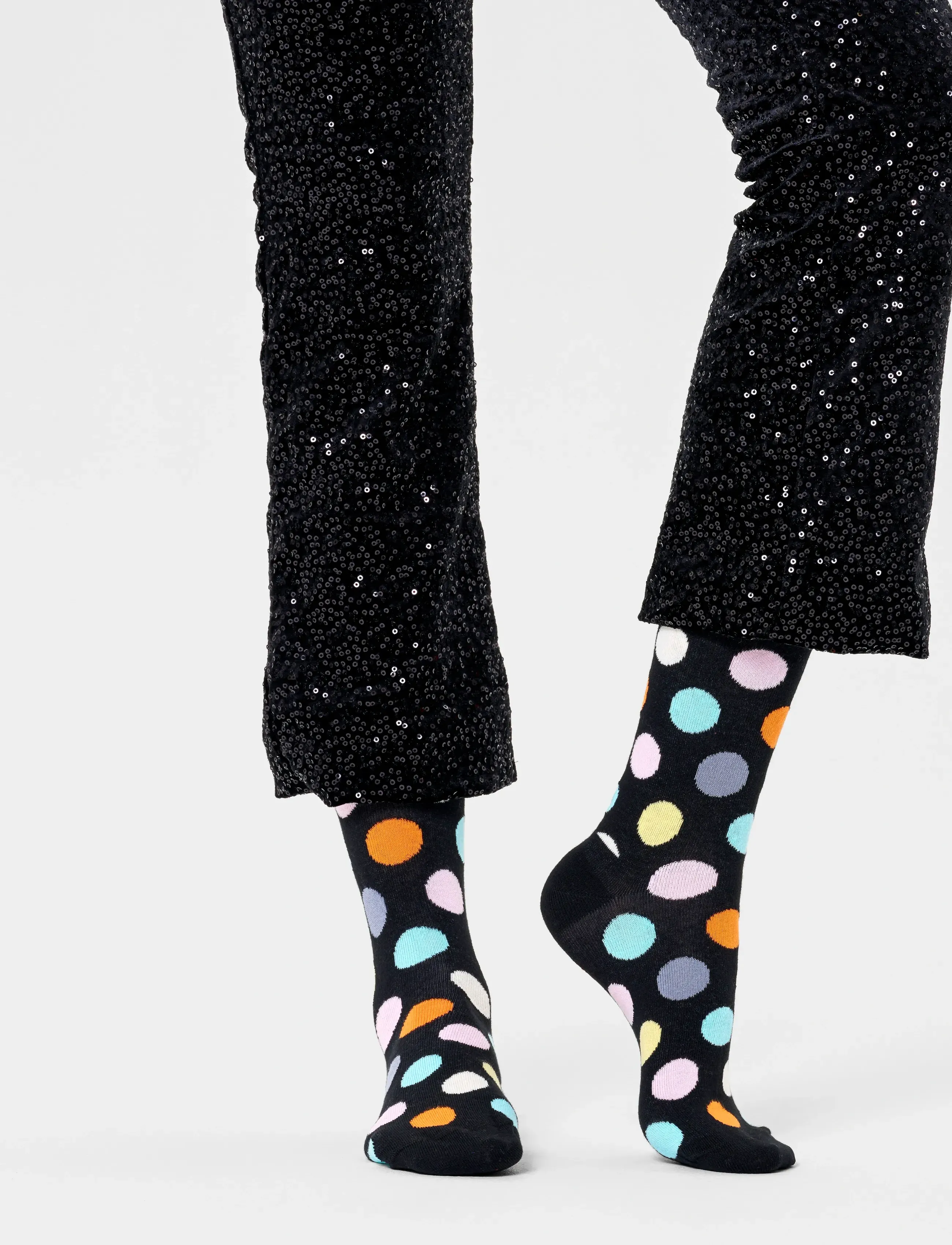 Happy Socks - Big Dot Sock - laveste priser - black - 2