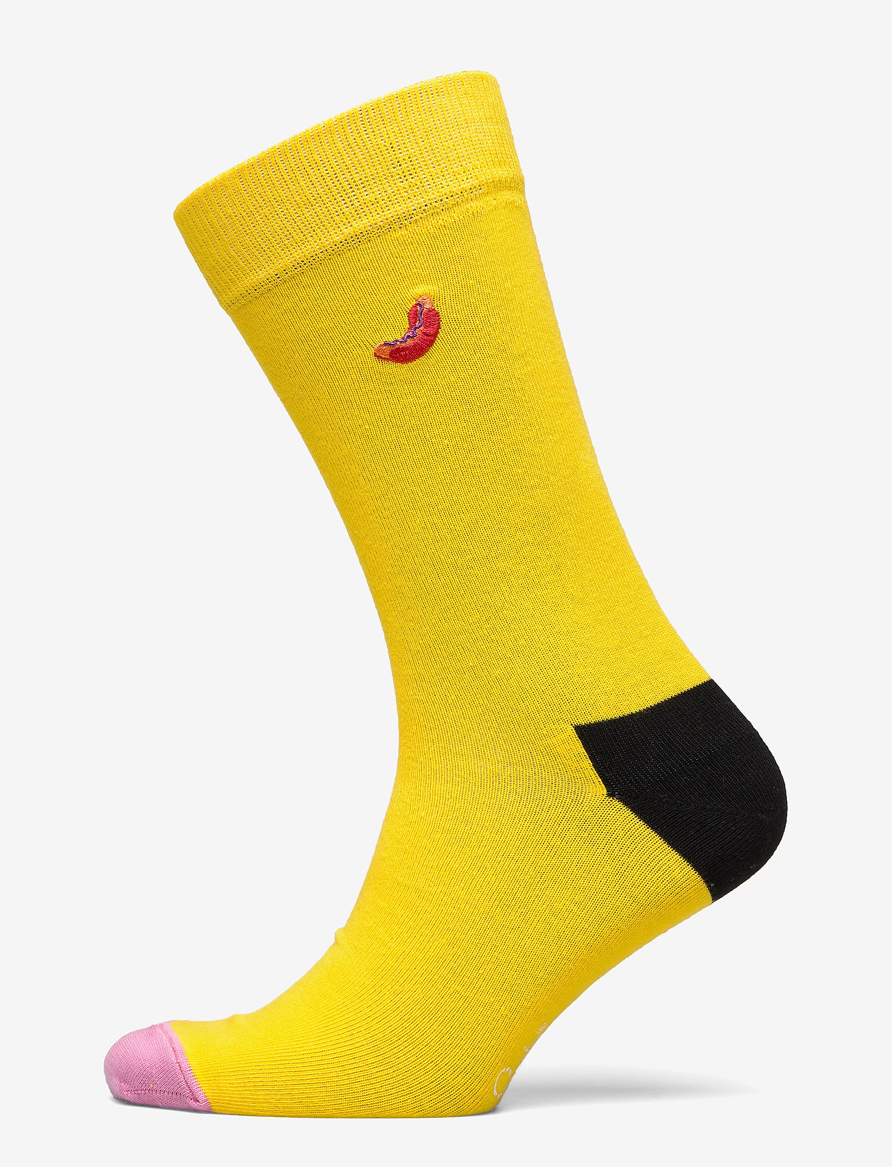 Happy Socks - Embroidery Hot Dog Sock - yellow - 0