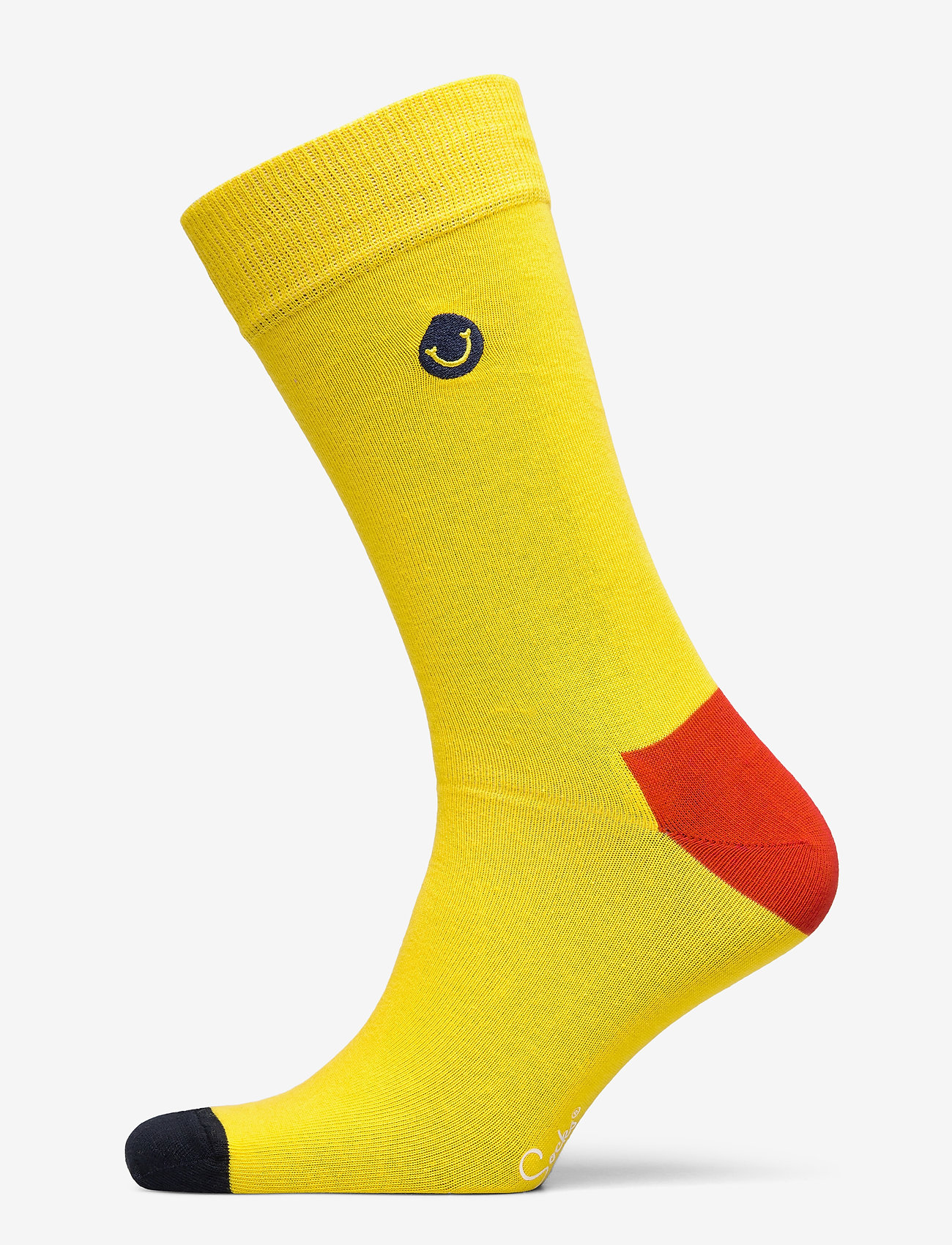 Happy Socks - Embroidery Smiley Sock - yellow - 0