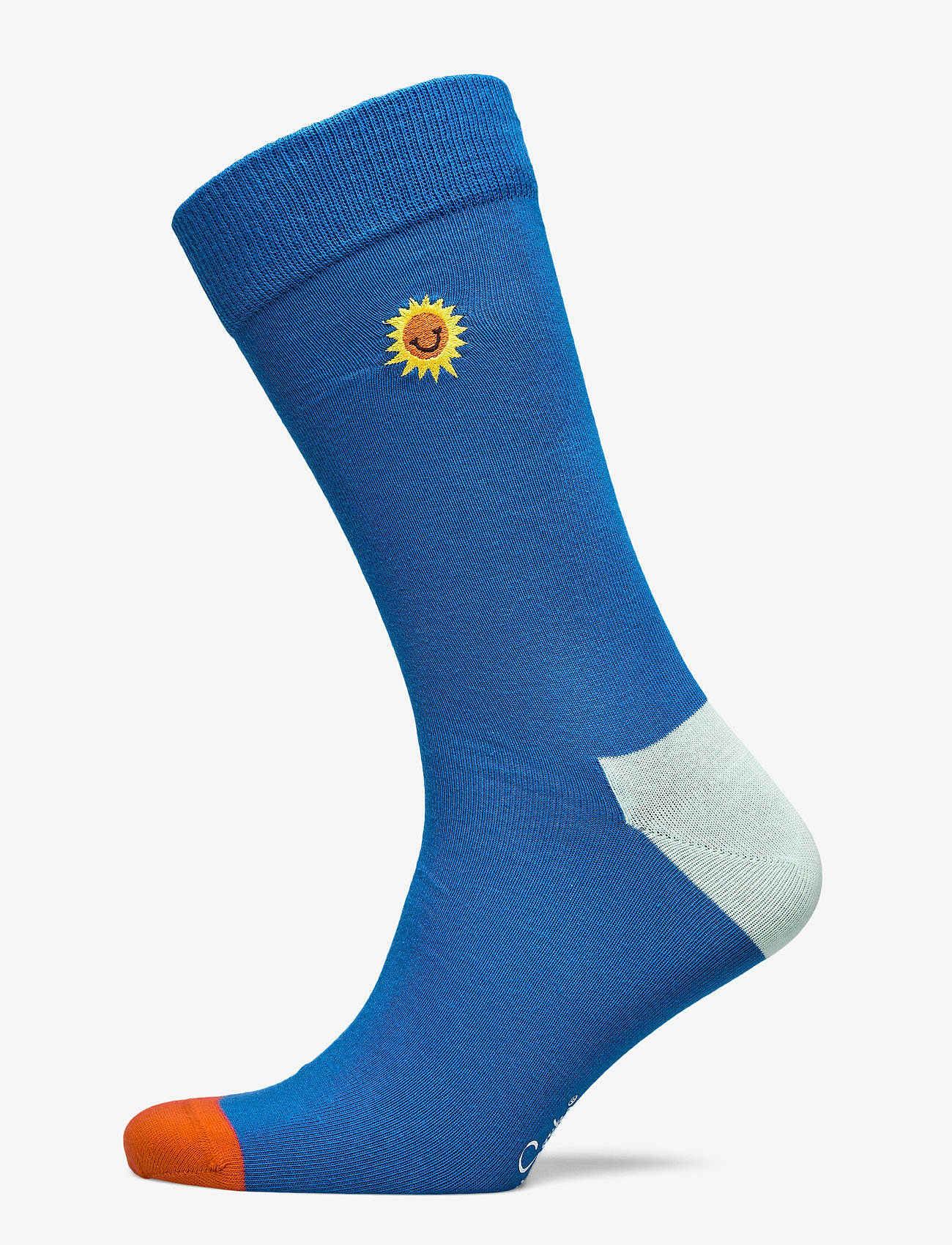 Happy Socks - Embroidery Sunny Smile Sock - blue - 0