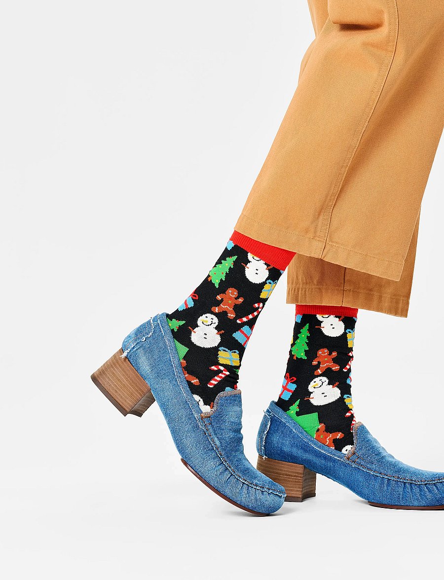 Happy Socks - Bring It On Sock - crew-socken - black - 0