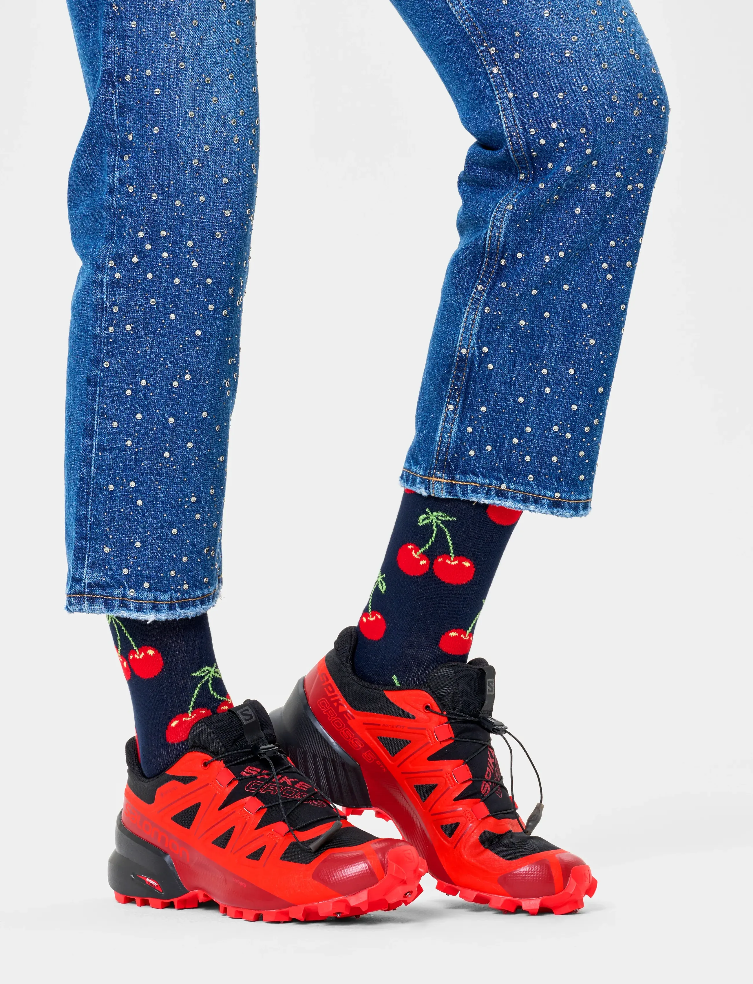 Happy Socks - Cherry Sock - die niedrigsten preise - navy - 4