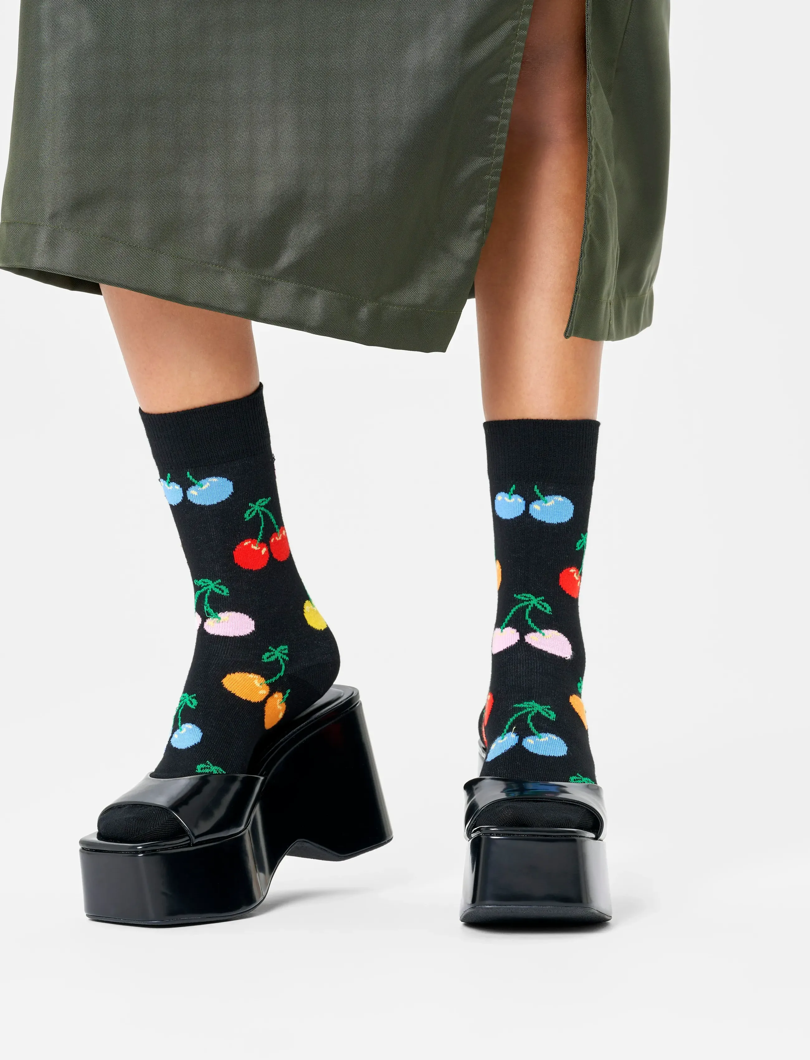 Happy Socks Cherry Sock, 41-46, Socks, Schwarz - Regular Frauen