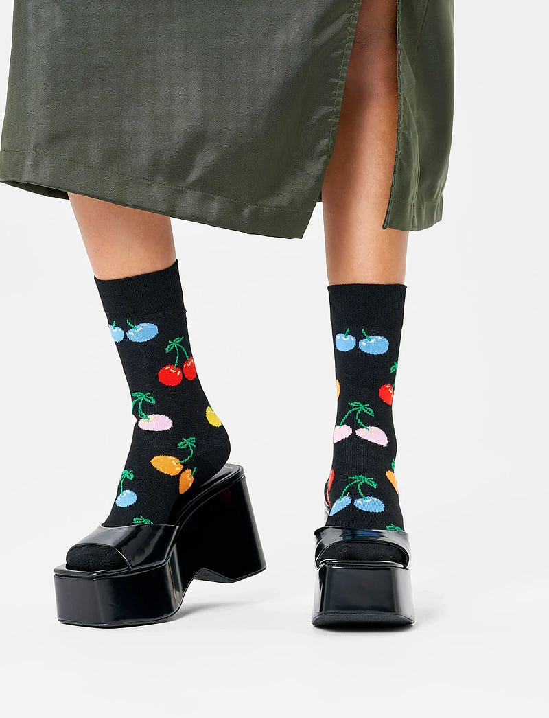 Happy Socks - Cherry Sock - klassikalised sokid - black - 0