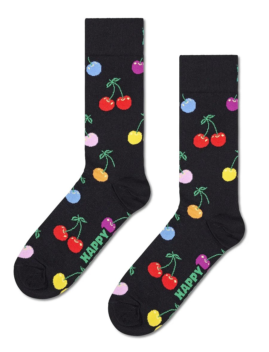 Happy Socks - Cherry Sock - sokker - black - 2