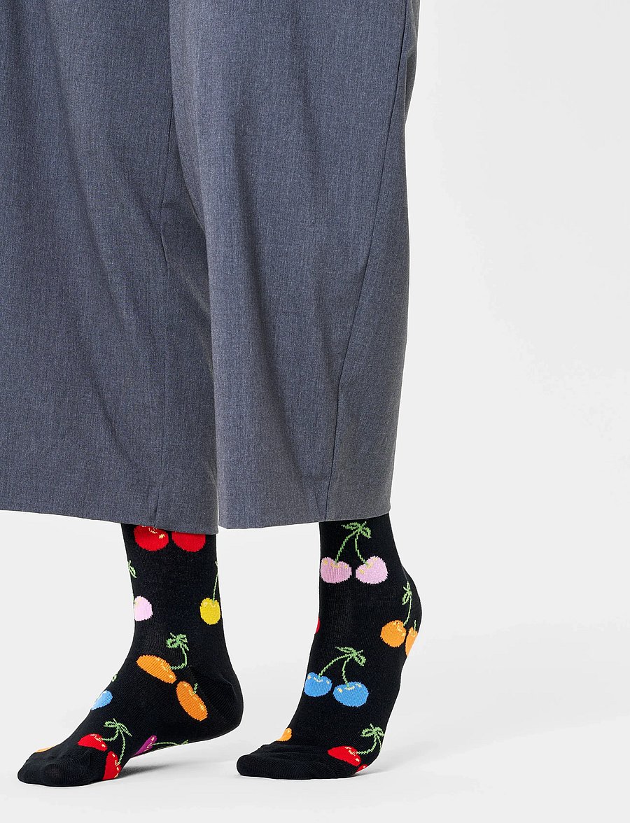 Happy Socks - Cherry Sock - sokker - black - 3