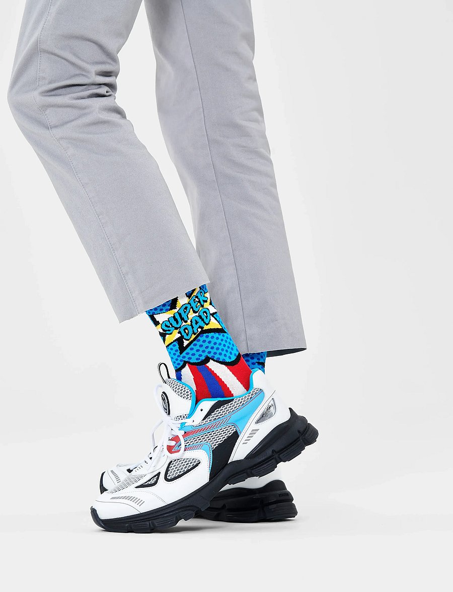 Happy Socks - Super Dad Sock - sokker - blue - 3