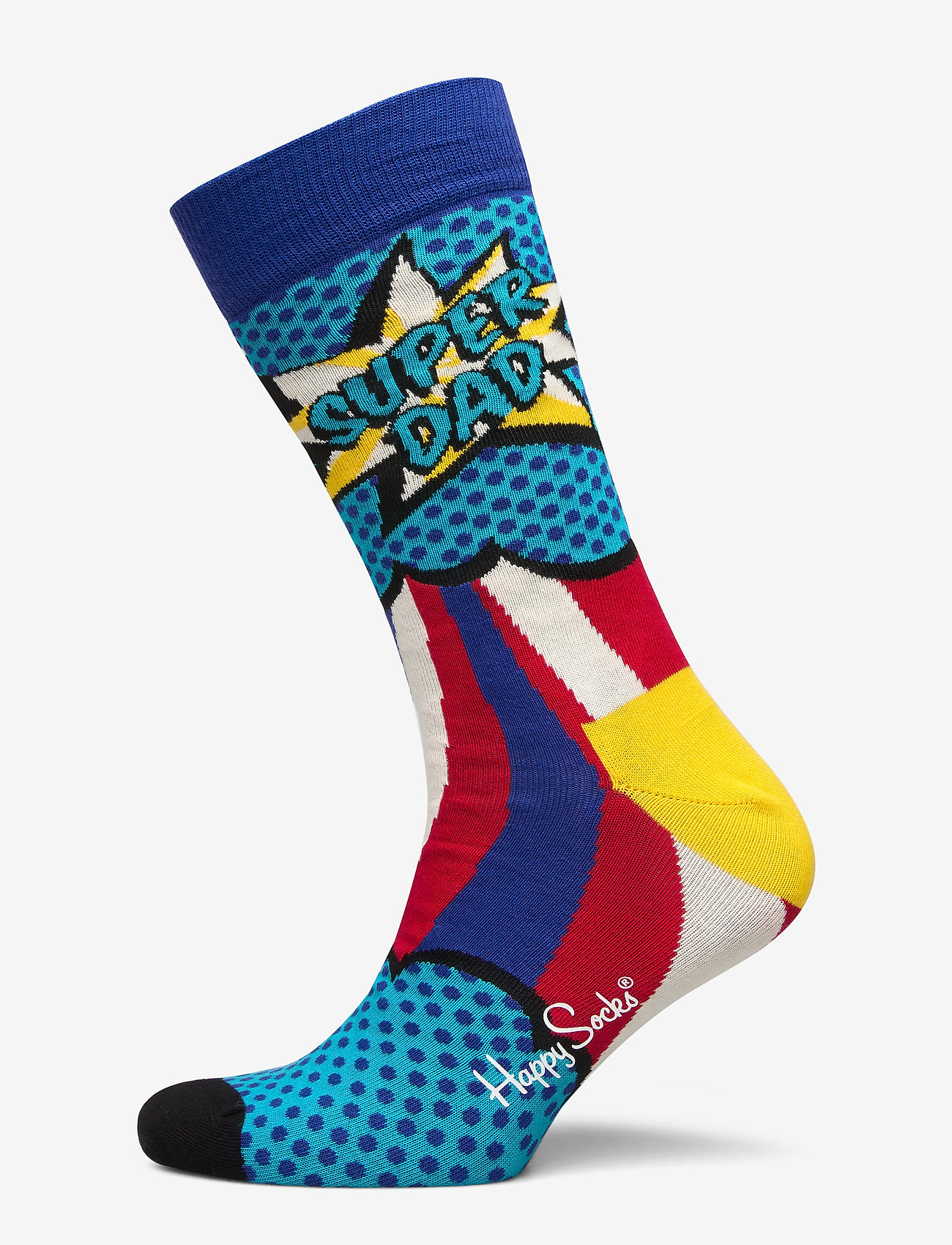 Happy Socks - Super Dad Sock - mažiausios kainos - medium blue - 0