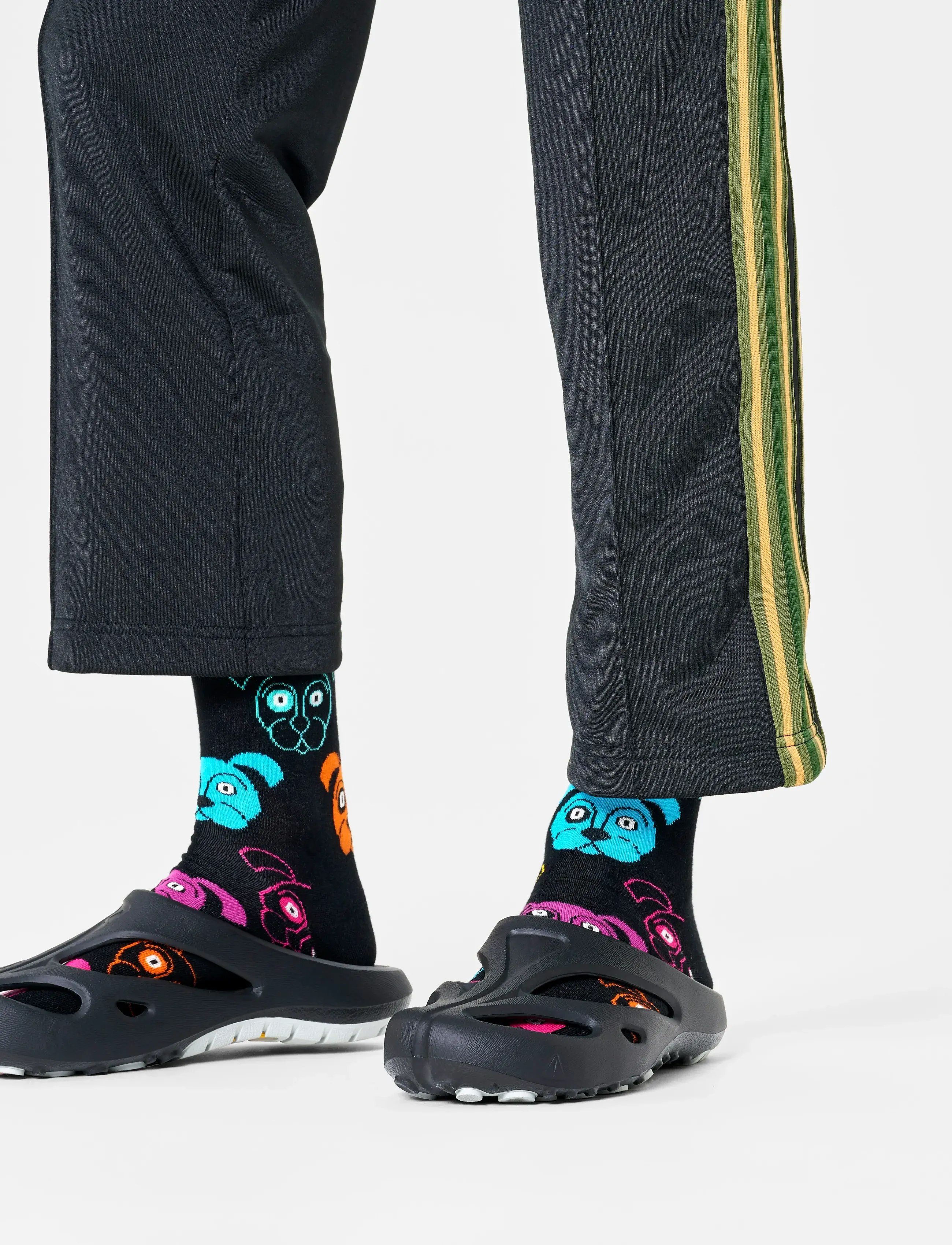 Happy Socks Dog Sock - Back to Basics - BLACK / black