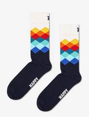 Happy Socks - Faded Diamond Sock - almindelige strømper - navy - 0