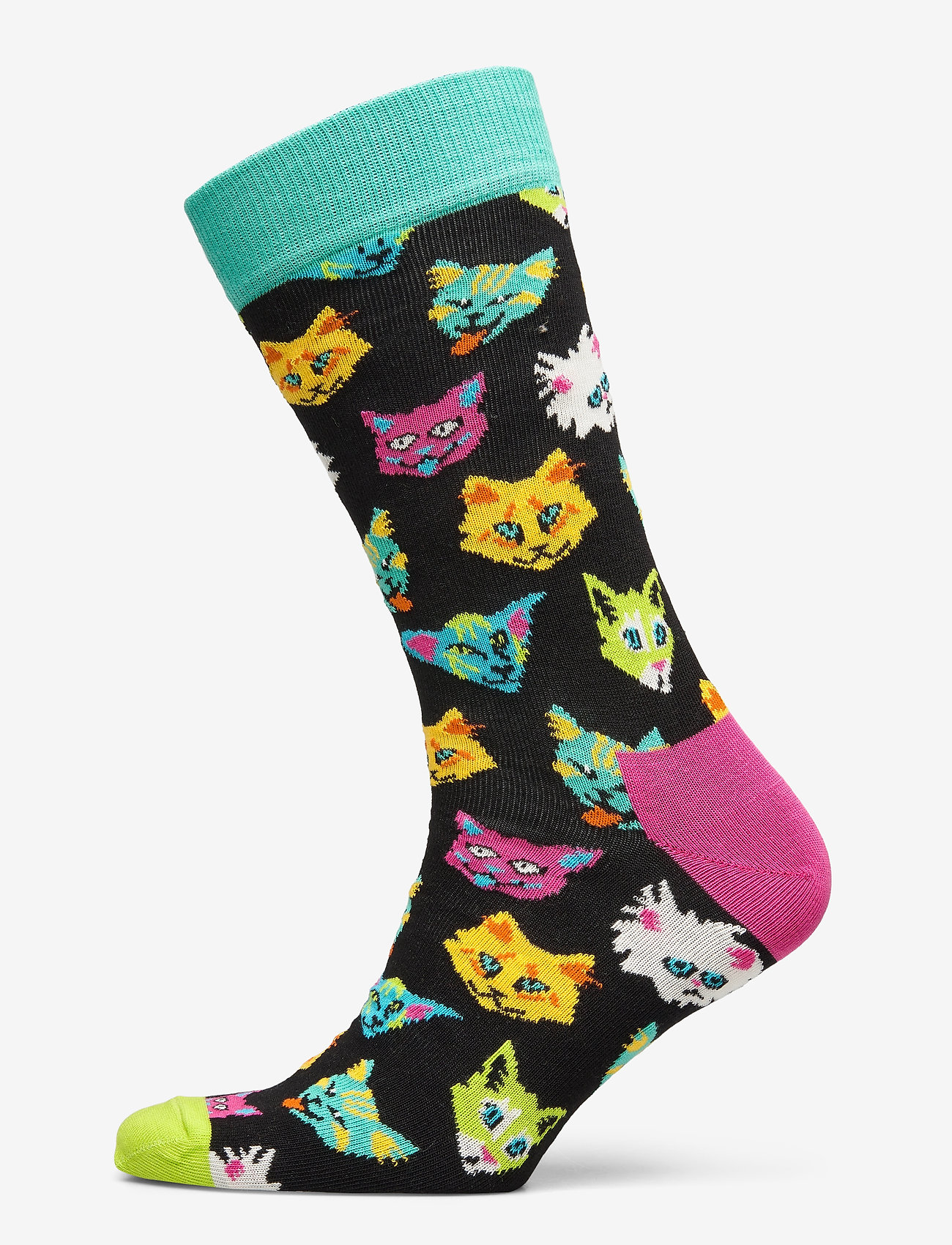Happy Socks - Funny Cat Sock - black - 0