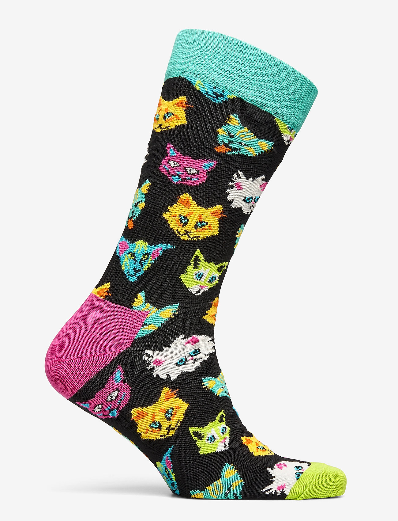 Happy Socks - Funny Cat Sock - black - 1