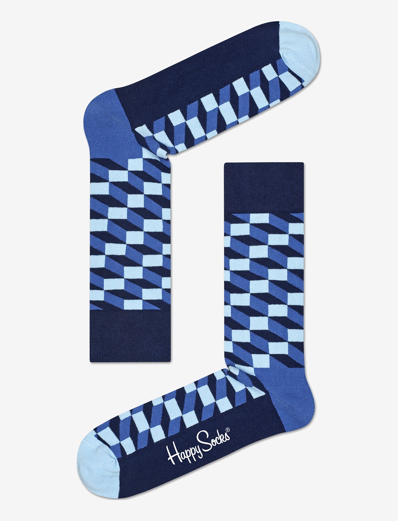 Happy Socks - Filled Optic Sock - blue - 1