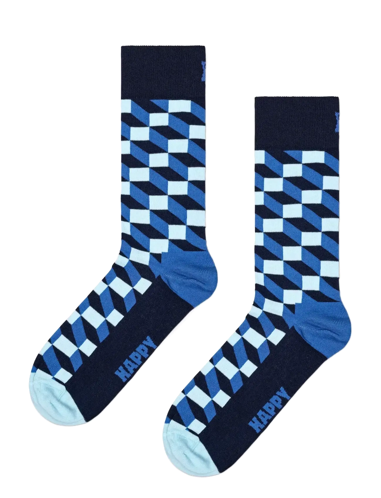 HAPPY Socken Filled Optic Socke Navy - 36-40 - Damen
