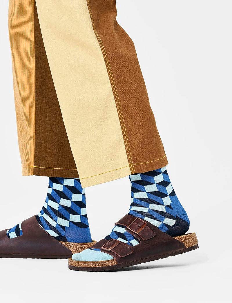 Happy Socks - Filled Optic Sock - sokker - navy - 0