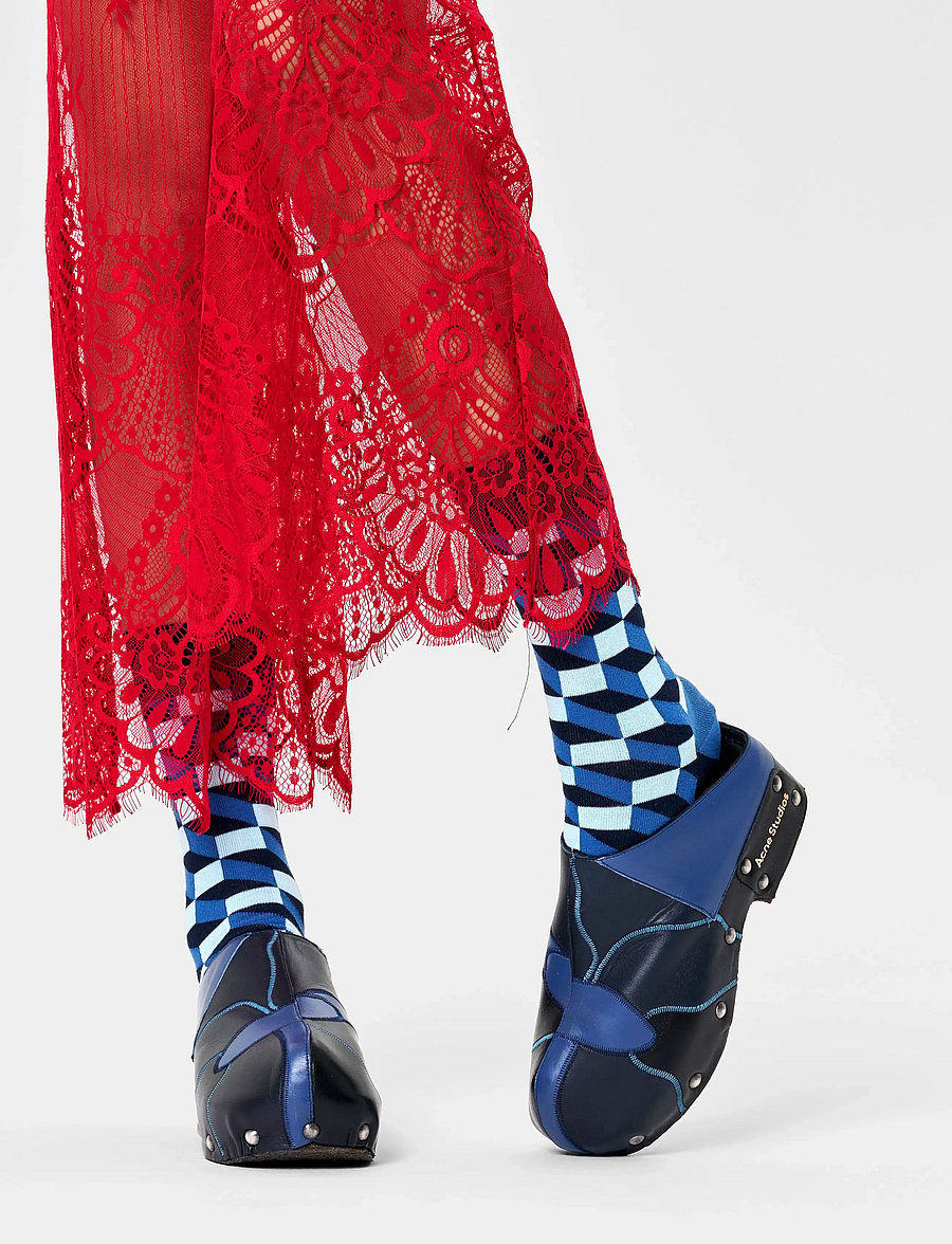 Happy Socks - Filled Optic Sock - crew-socken - navy - 2