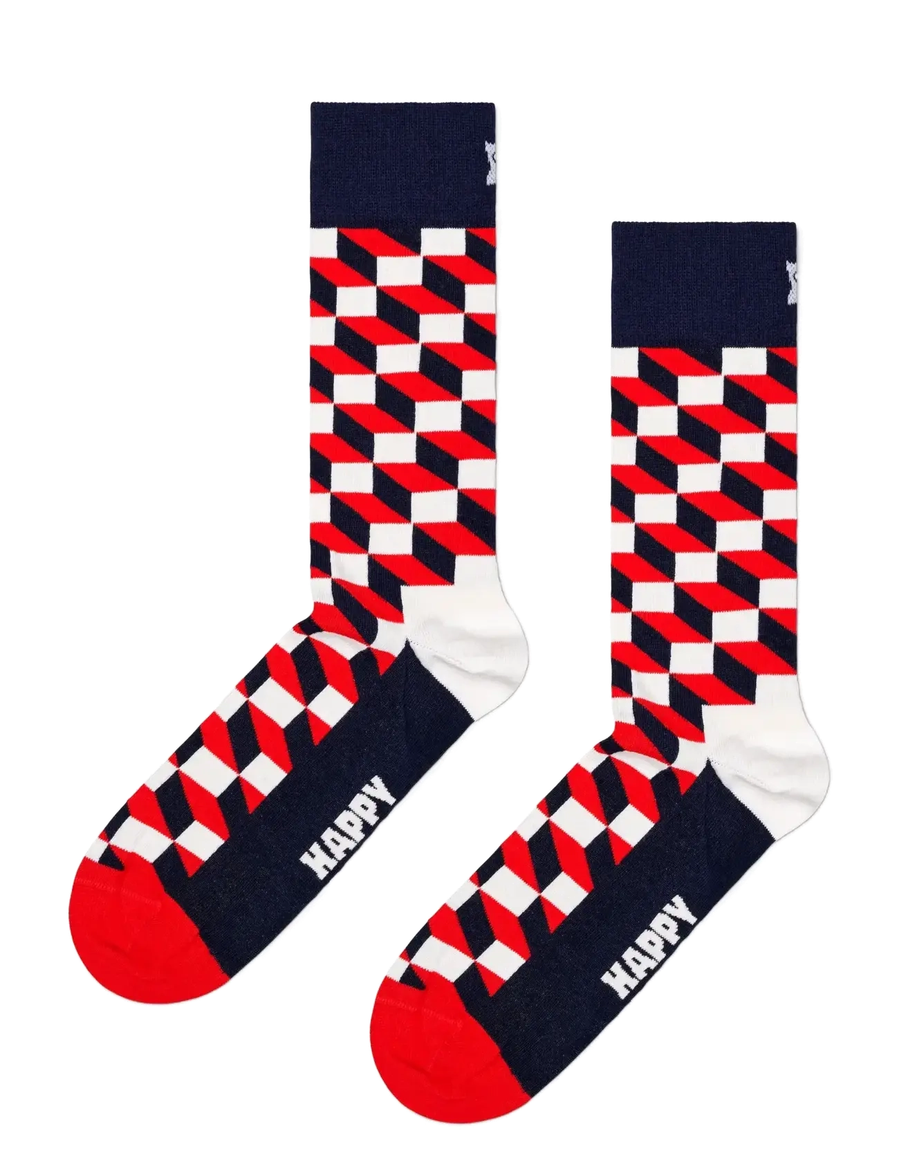 HAPPY Socken Filled Optic Socke Navy - 36-40 - Damen