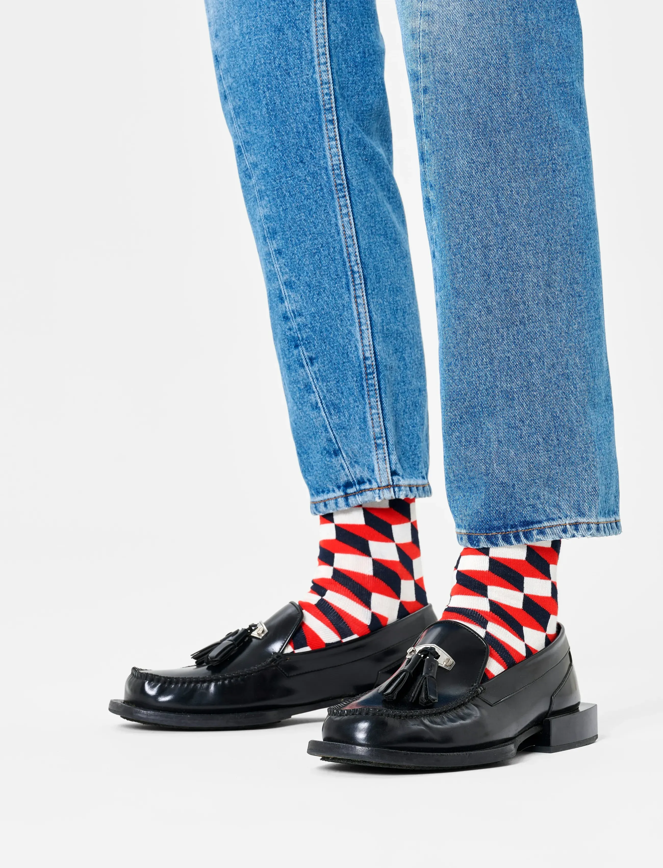 Happy Socks Filled Optic Sock - Tagasi põhilise juurde - NAVY / navy