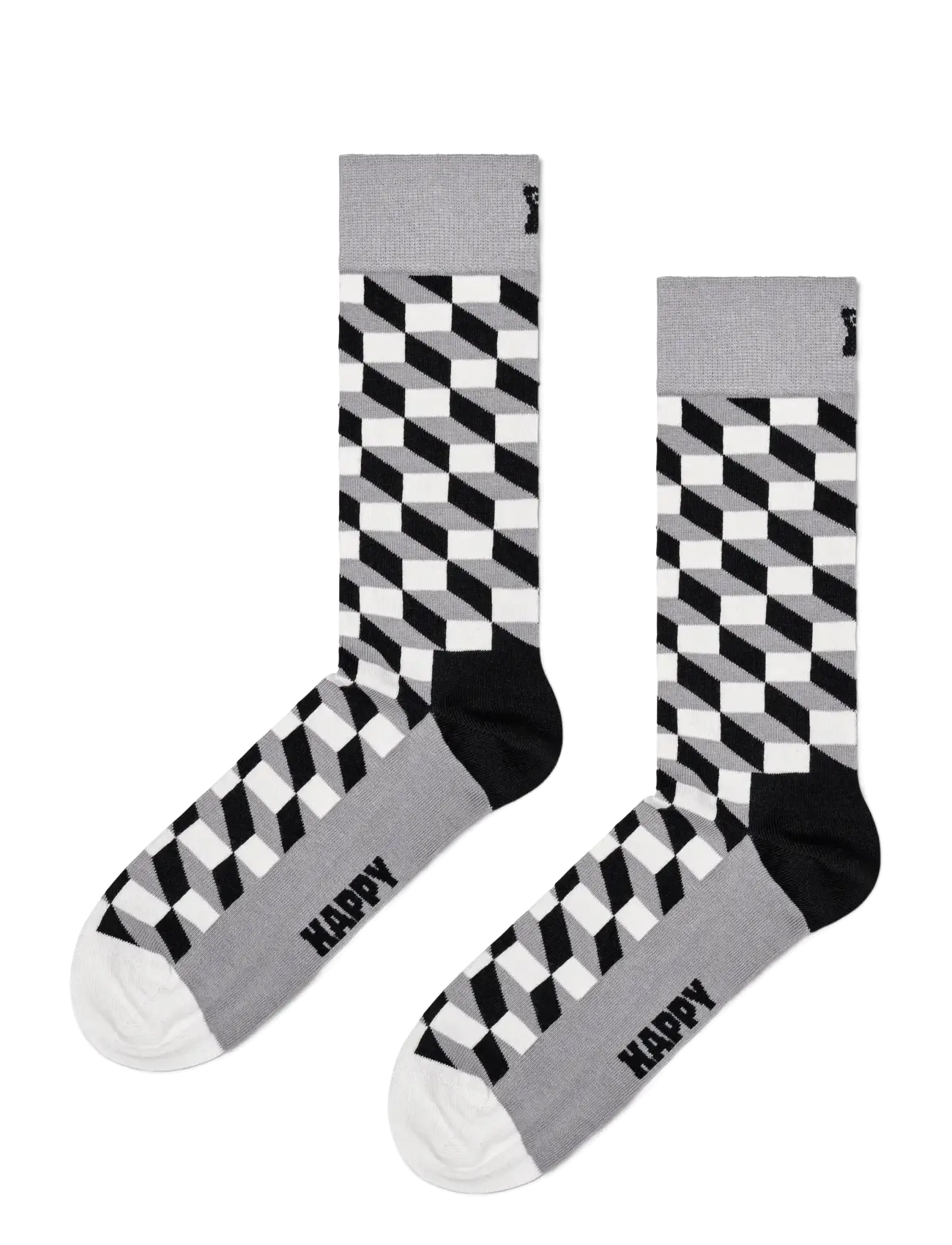 HAPPY Socken Filled Optic Socke Grau - 36-40 - Damen