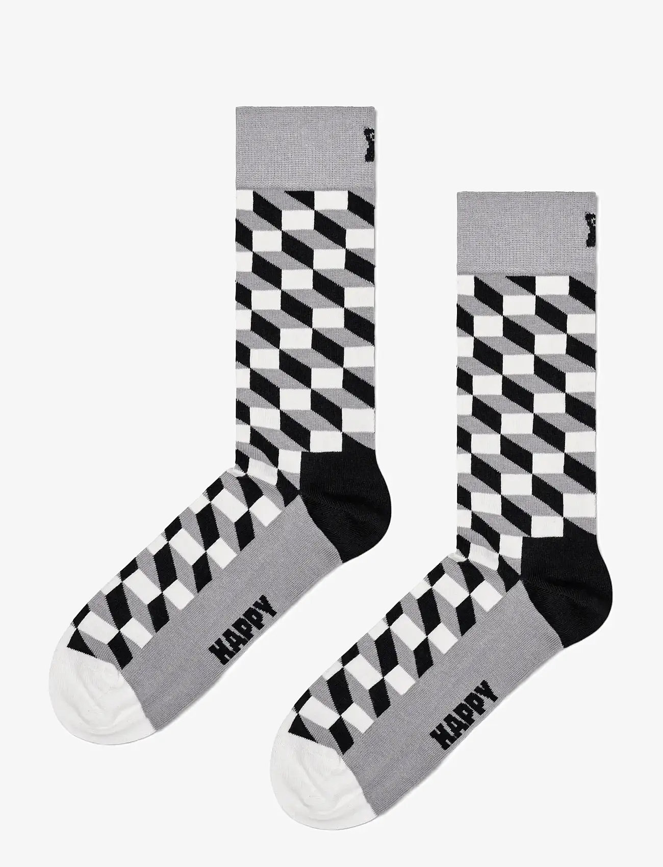 Happy Socks - Filled Optic Sock - laveste priser - grey - 0