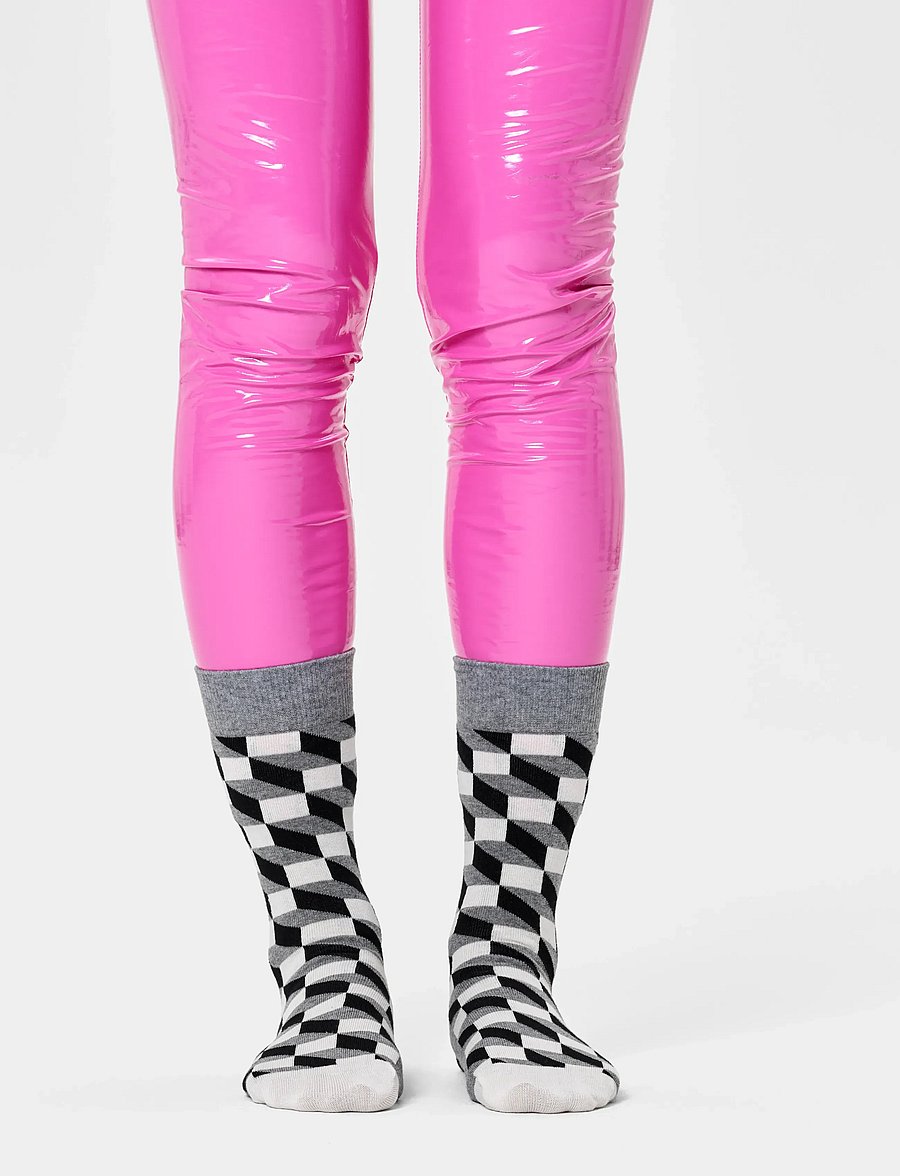 Happy Socks - Filled Optic Sock - klassikalised sokid - grey - 2