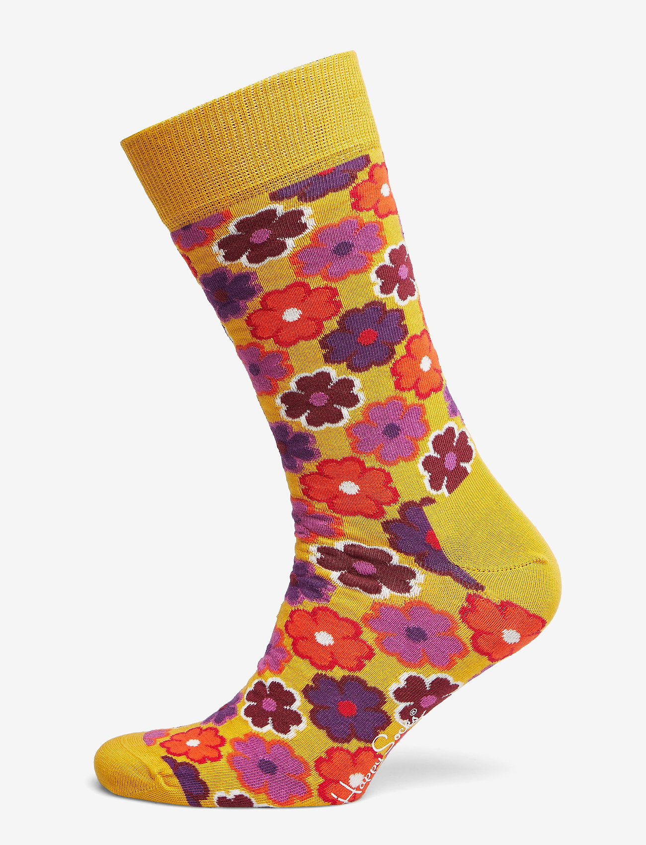 Flower Power Sock - YELLOW