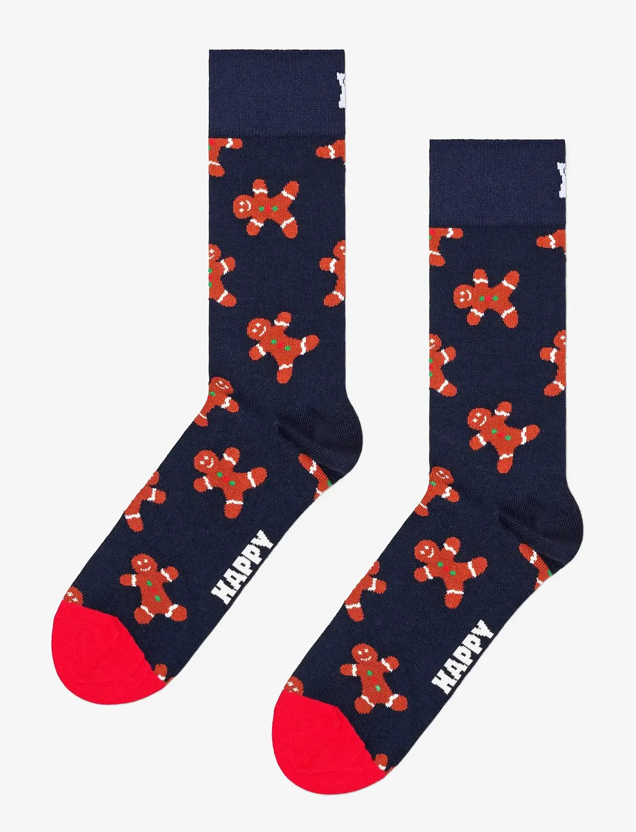 Happy Socks - Gingerbread Man Sock - laveste priser - navy - 0