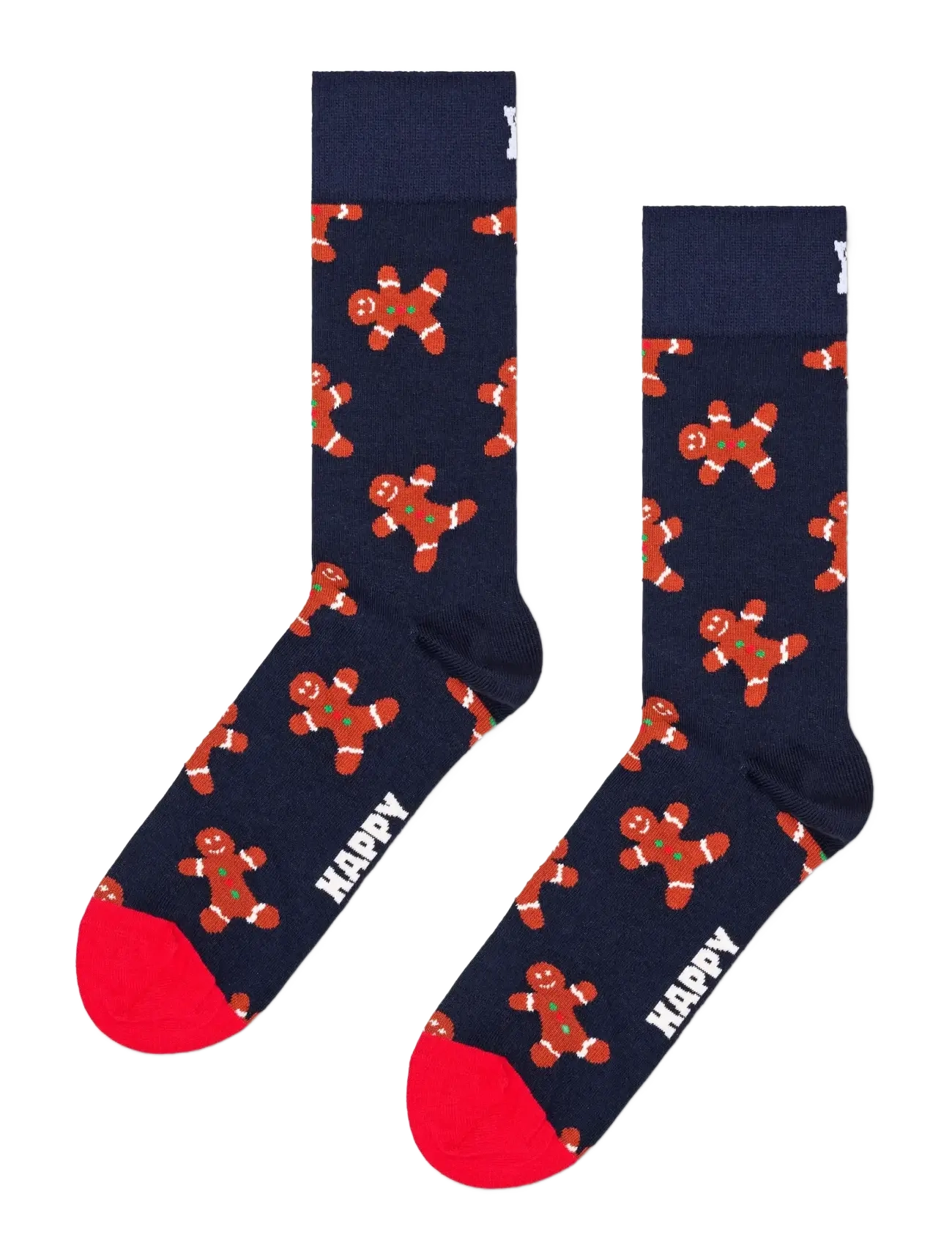 Happy Socks Gingerbread Man Sock - Strumpor - NAVY / navy