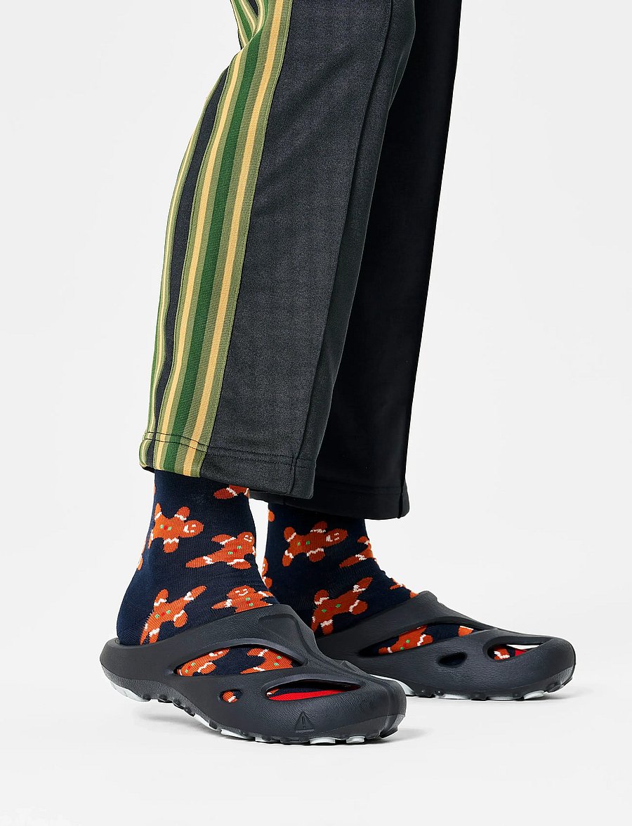 Happy Socks - Gingerbread Man Sock - vanliga strumpor - navy - 0