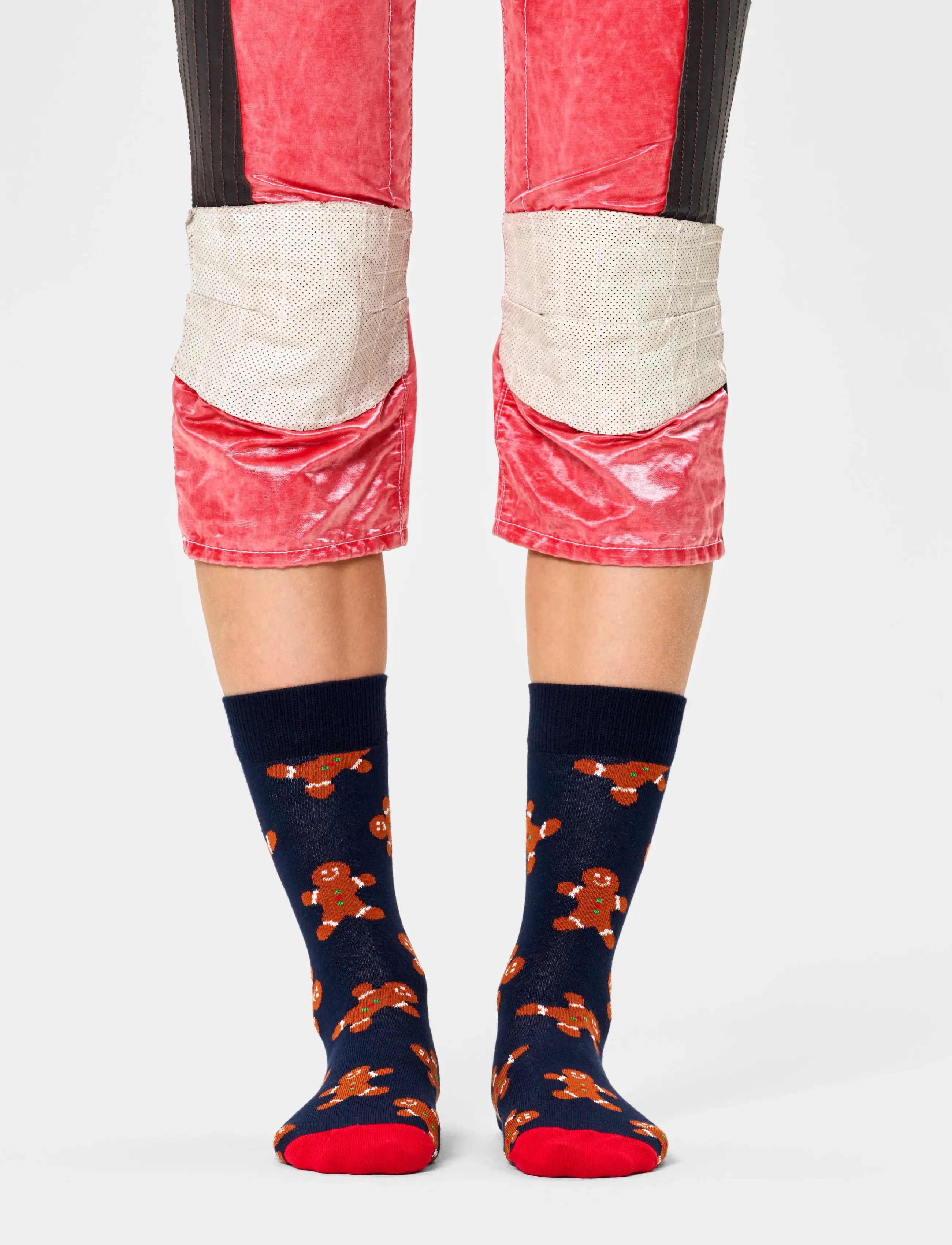 Happy Socks - Gingerbread Man Sock - vanliga strumpor - navy - 2