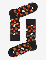 Happy Socks - Hamburger Sock 1-pack - mažiausios kainos - black - 0