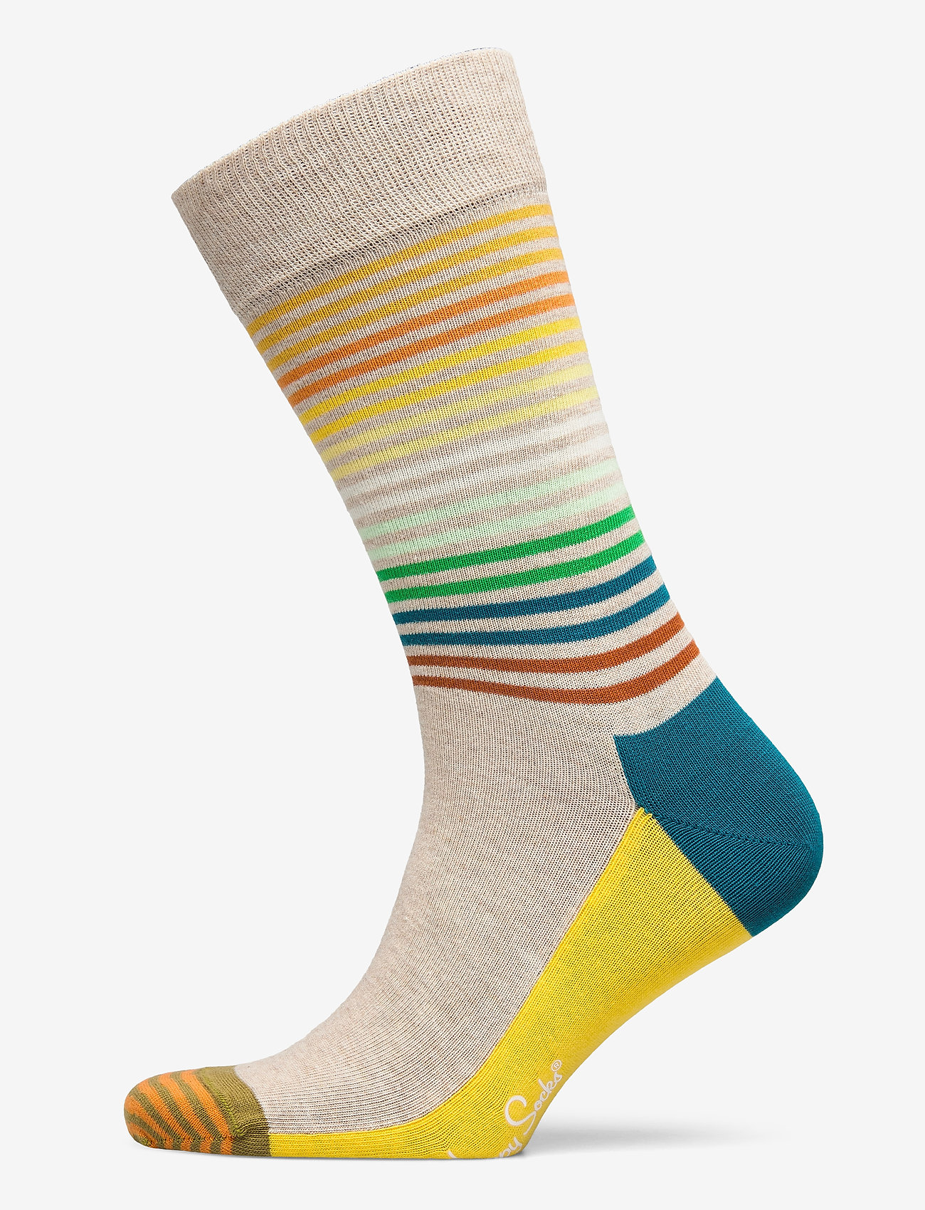 Half Stripe Sock - YELLOW