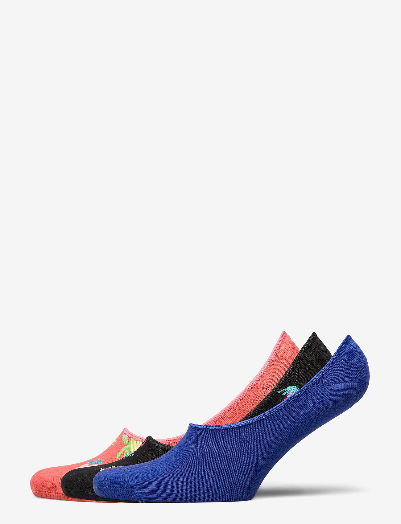 Happy Socks - 3-Pack Hibiscus Liner Sock - multi - 0
