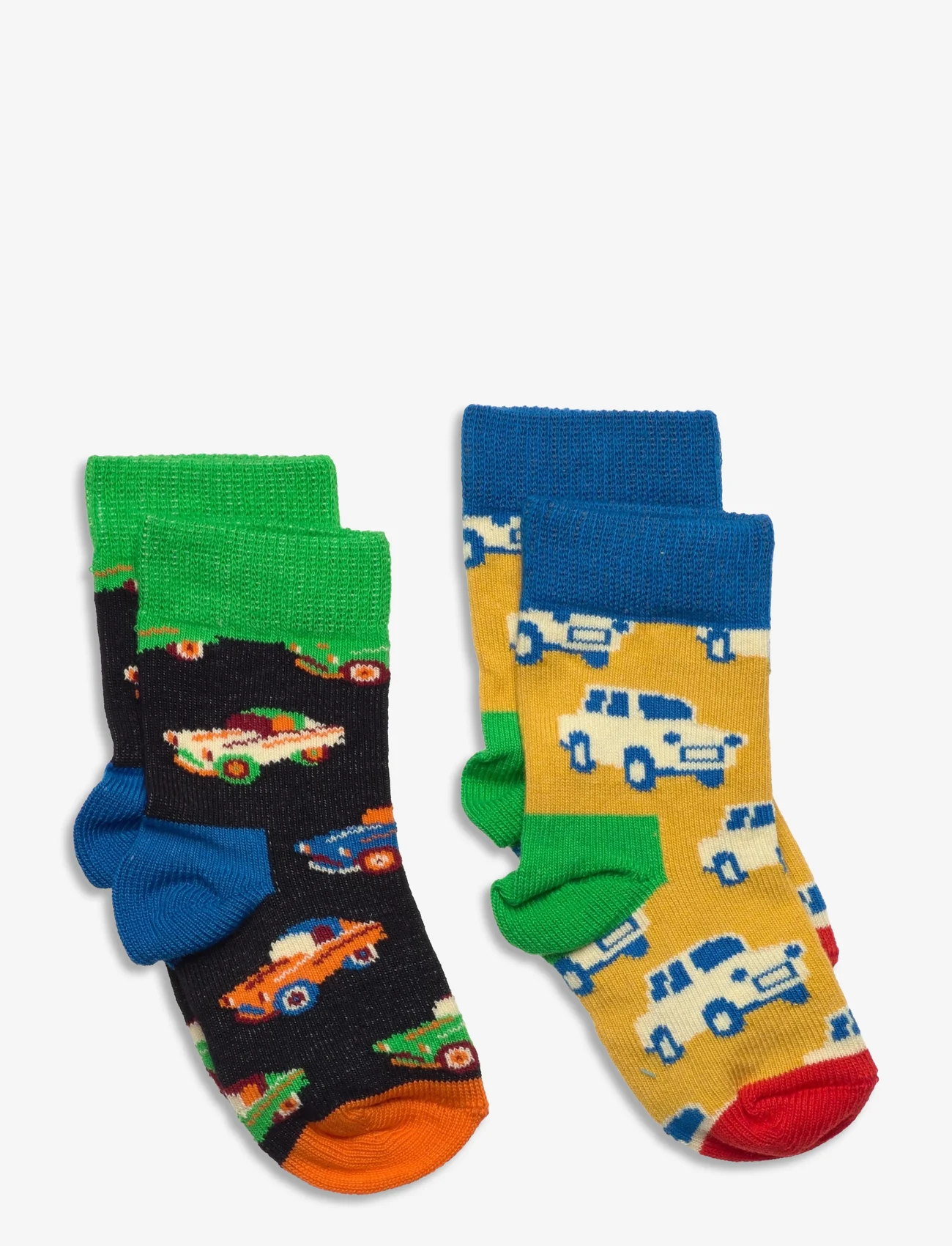 Happy Socks - 2-Pack Kids Car Sock - madalaimad hinnad - black - 0