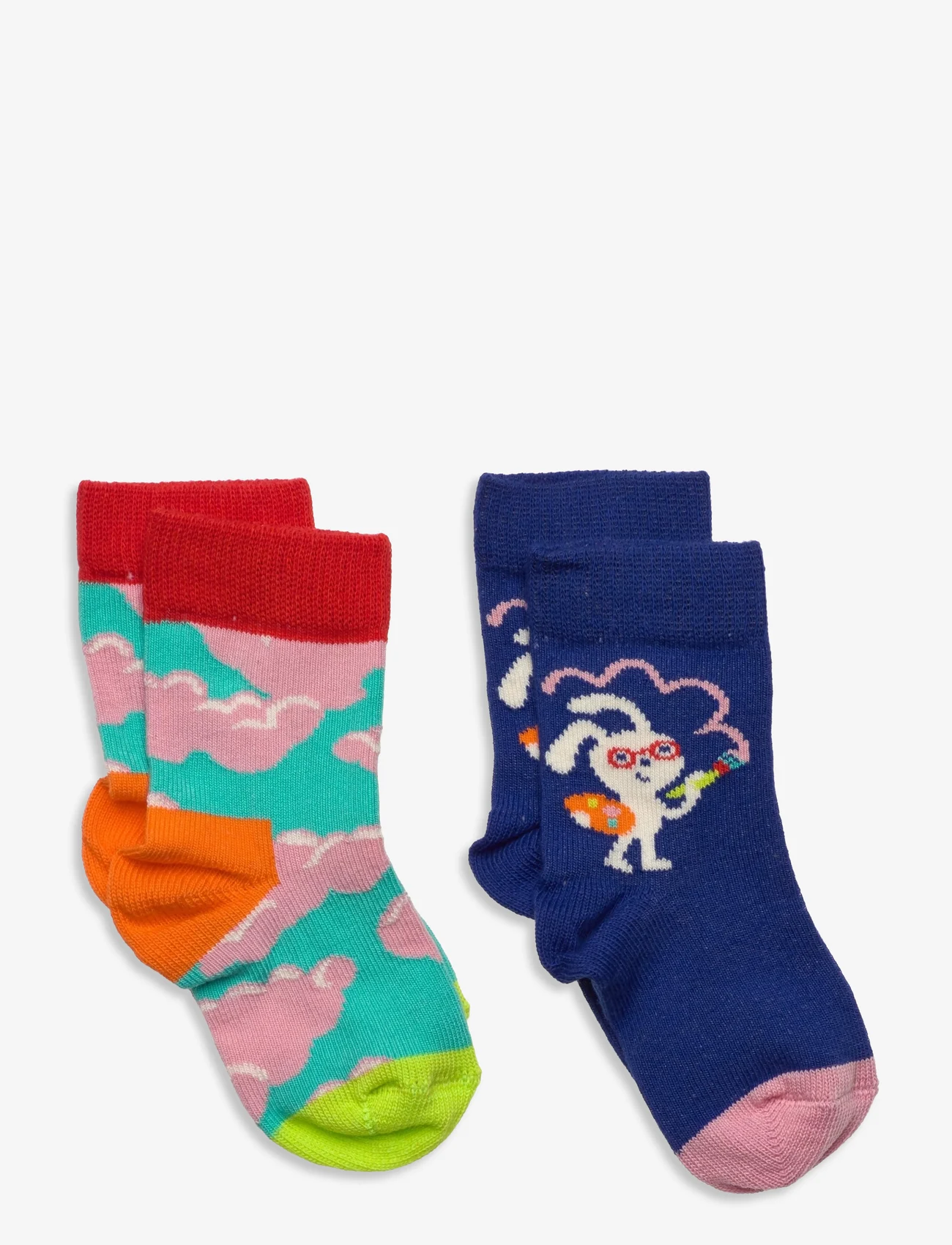 Happy Socks - 2-Pack Kids Clouds Sock - laagste prijzen - light blue - 0