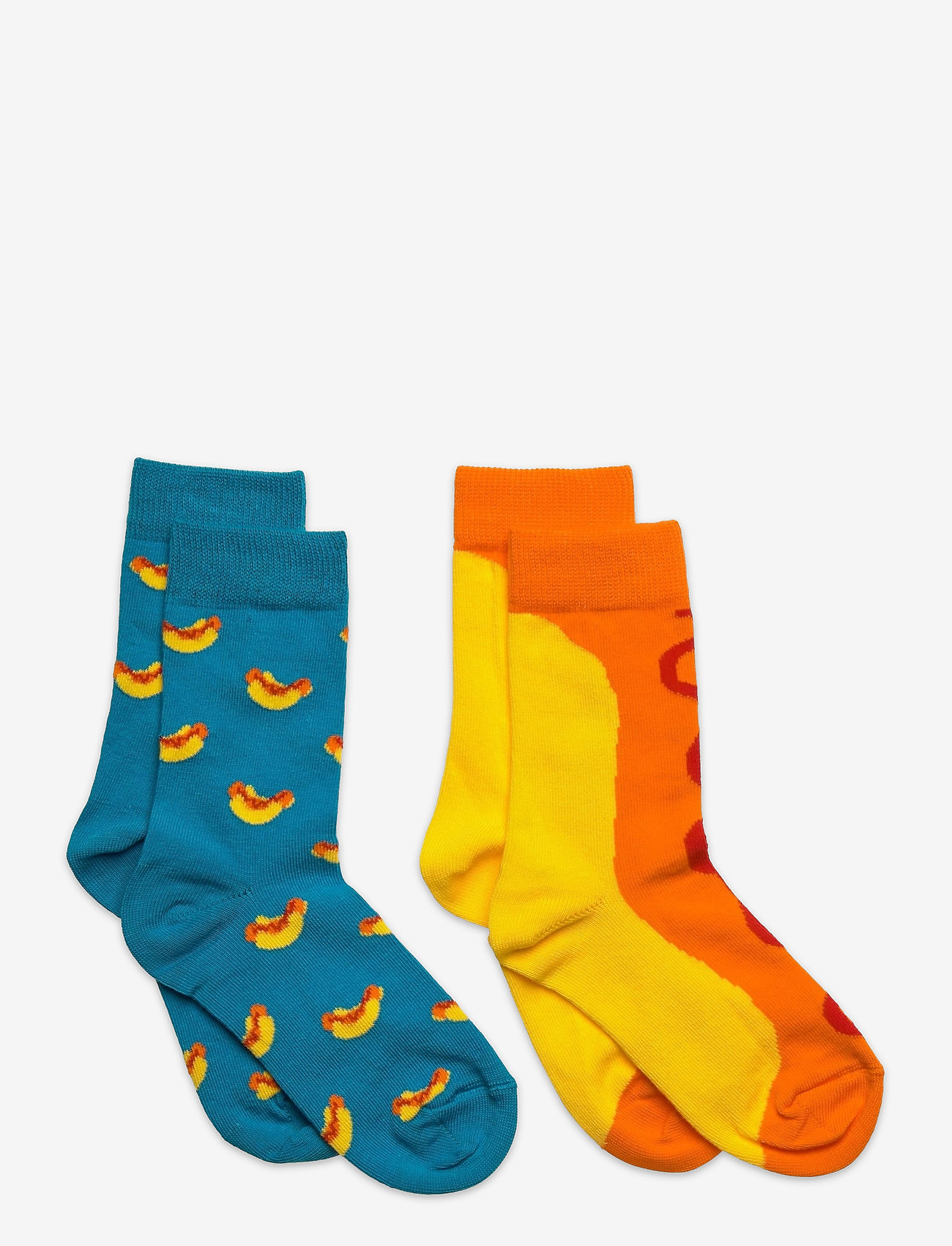 Happy Socks - 2-Pack Kids Hot Dog Sock - turquoise - 0