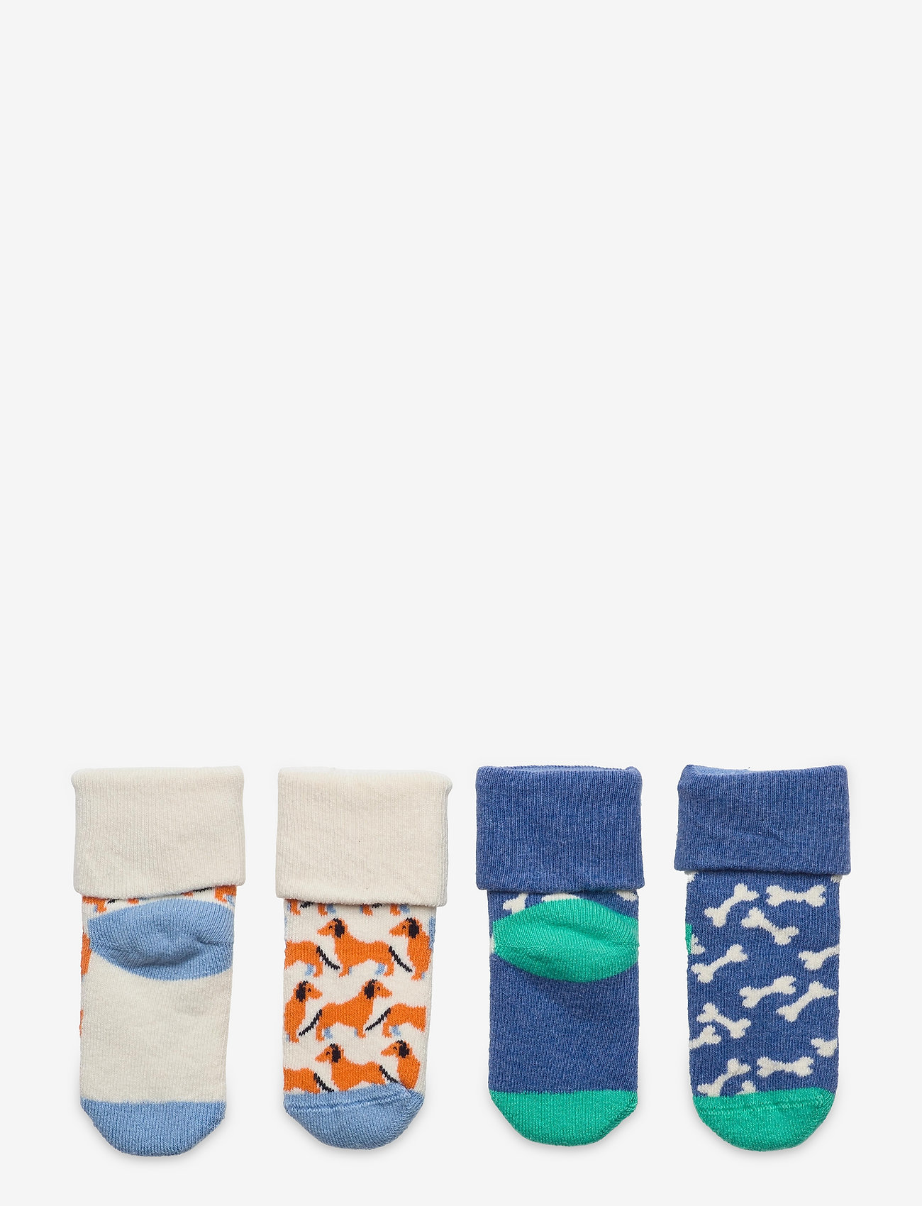 Happy Socks - 2-Pack Kids Dog Terry Socks - medium blue - 0
